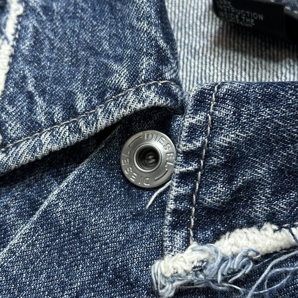 Diesel Diesel Vintage Y2K Denim Cropped Distressed avant-garde Size XL / US 12-14 / IT 48-50 - 3 Thumbnail