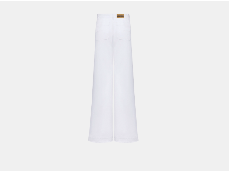 Dior o1w1db10925 442P04 Dioriviera Flared Jeans in White Size 25" / US 0 / IT 36 - 2 Thumbnail