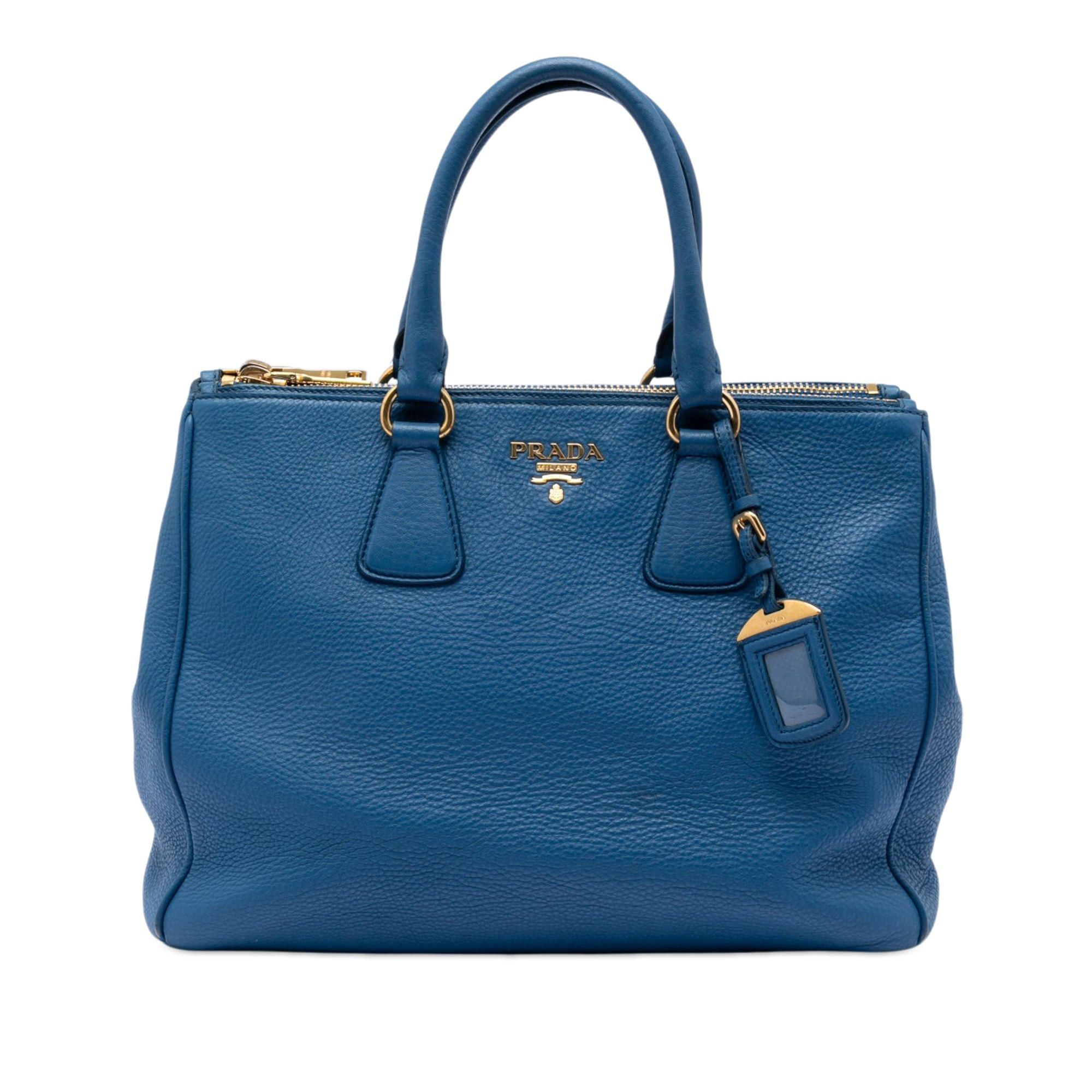 Prada Vitello Daino Double Zip Convertible Tote Size ONE SIZE - 1 Thumbnail