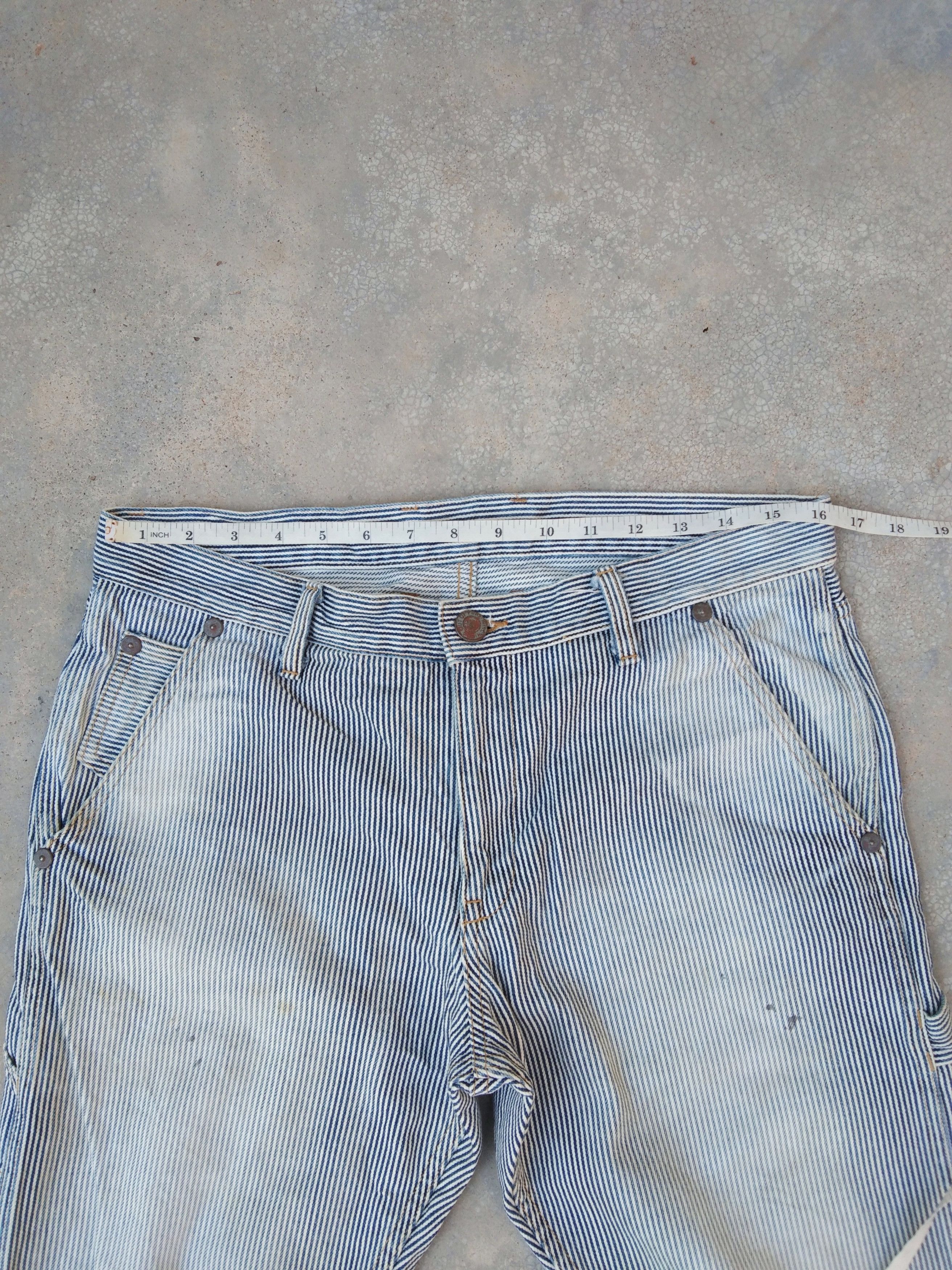 Japanese Brand Vintage Japanese Takeo Kikuchi Hickory Carpenter Jeans 32x30 Size US 32 / EU 48 - 5 Thumbnail