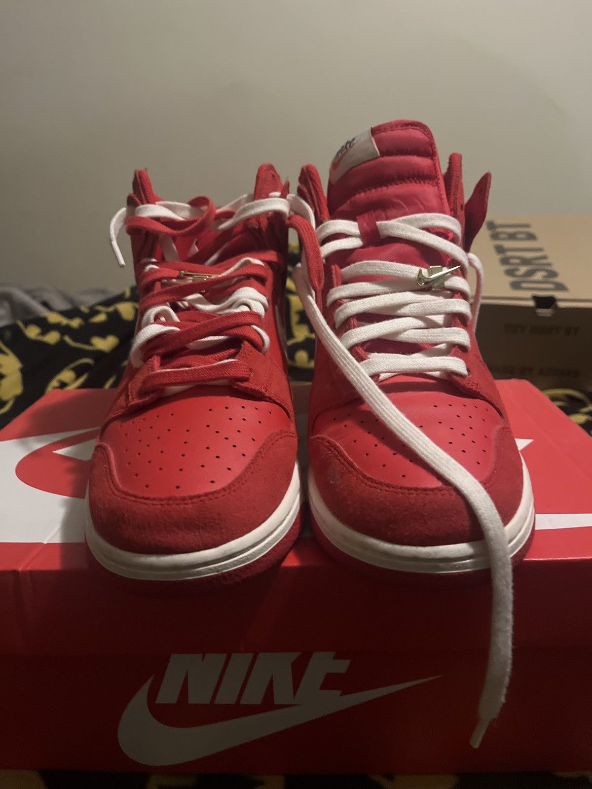Nike Nike Dunk High SE ‘First Use Pack -University Red’- Size US 12 / EU 45 - 1 Thumbnail