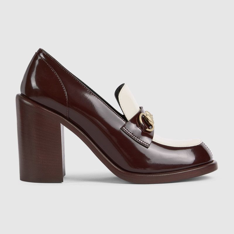 Gucci o1loc1c0326 834760 Women's Heeled Loafer With Horsebit Brown Size US 6.5 / IT 36.5 - 1 Thumbnail