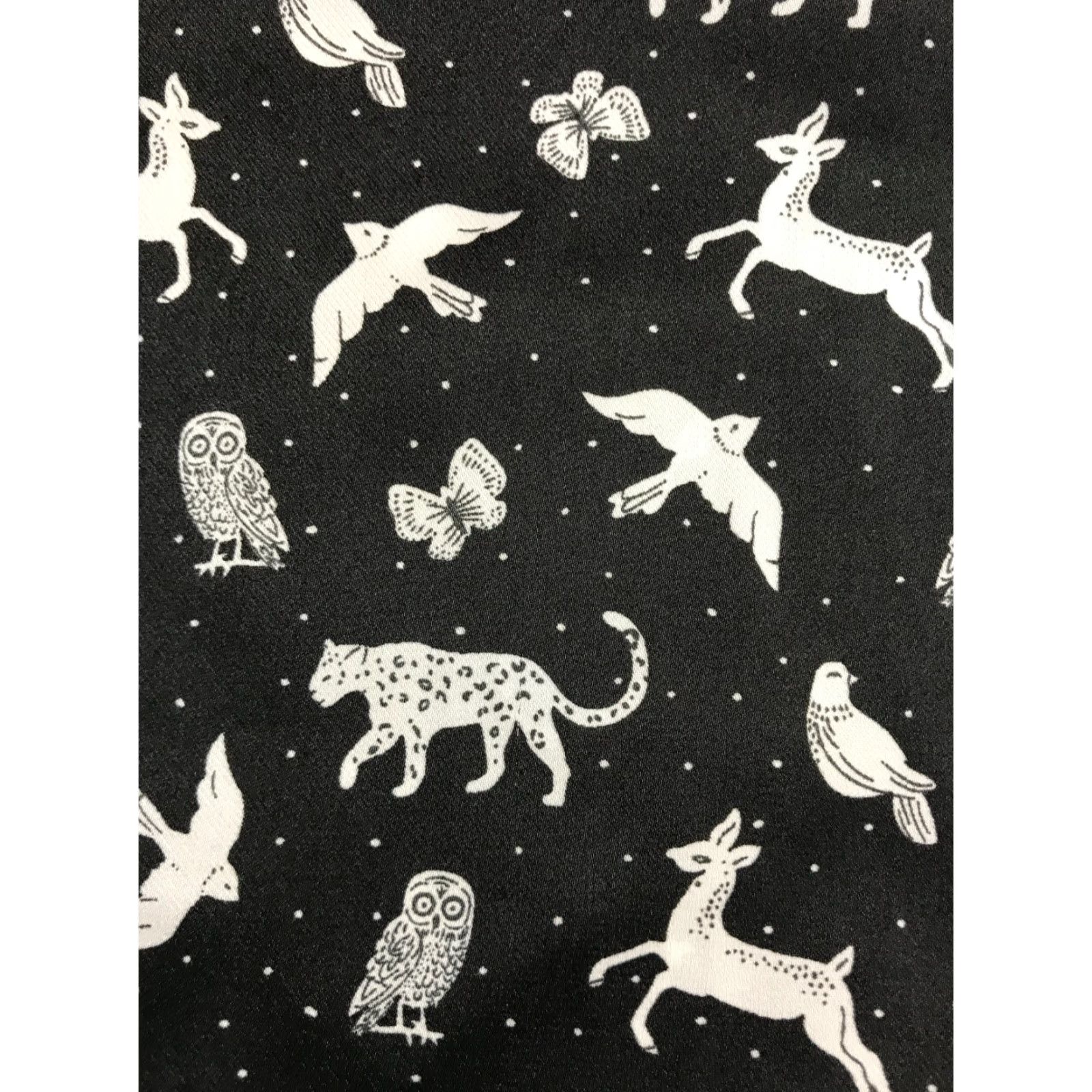 Loft LOFT Shirt Women’s Size Medium Black White Wildlife Sleepwear Button Up Size M / US 6-8 / IT 42-44 - 3 Thumbnail