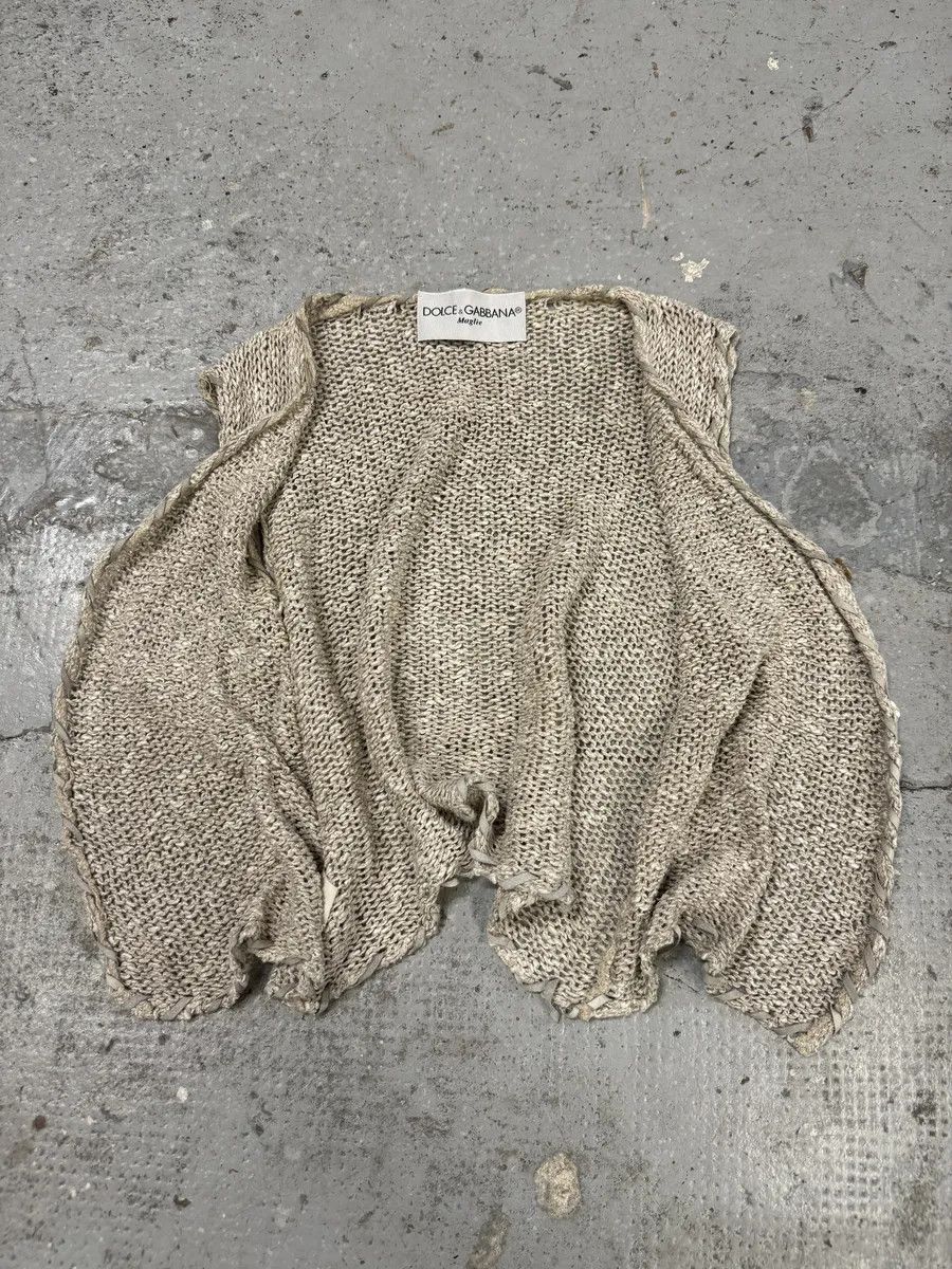 Dolce & Gabbana AW1994 Dolce & Gabbana Beige Cardigan Size XS / US 0-2 / IT 36-38 - 6 Thumbnail