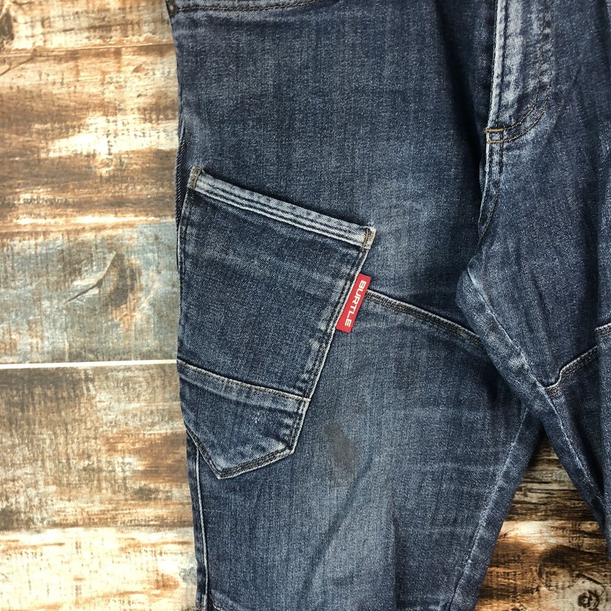 Japanese Brand DL Burtle Blue Utility worker Cargo Multipocket Pants #C649 Size US 32 / EU 48 - 9 Thumbnail