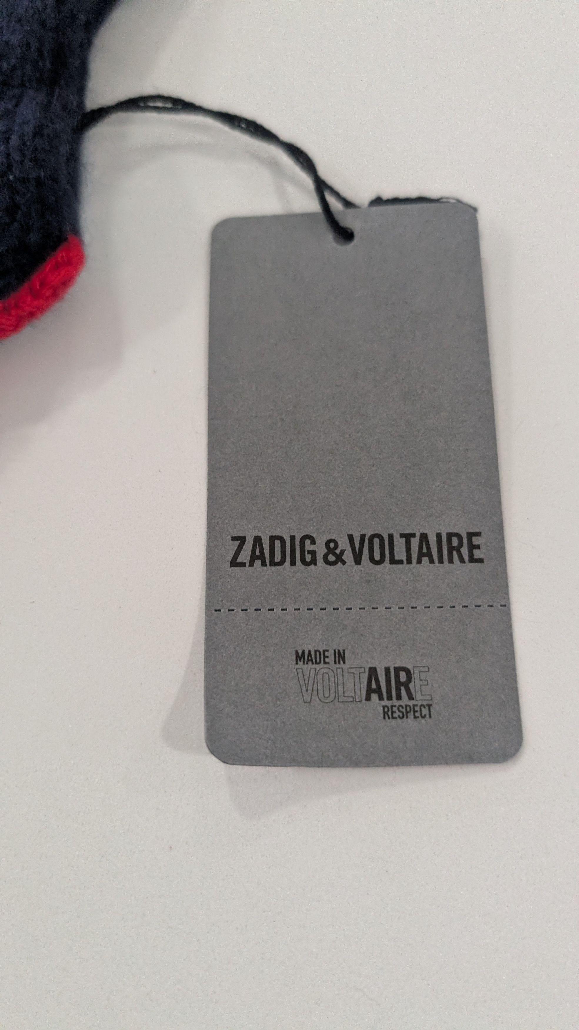 Zadig & Voltaire ZADIG & VOLTAIRE Darcy Wool Cashmere Vest Navy Red M/L Size M / US 6-8 / IT 42-44 - 14 Thumbnail