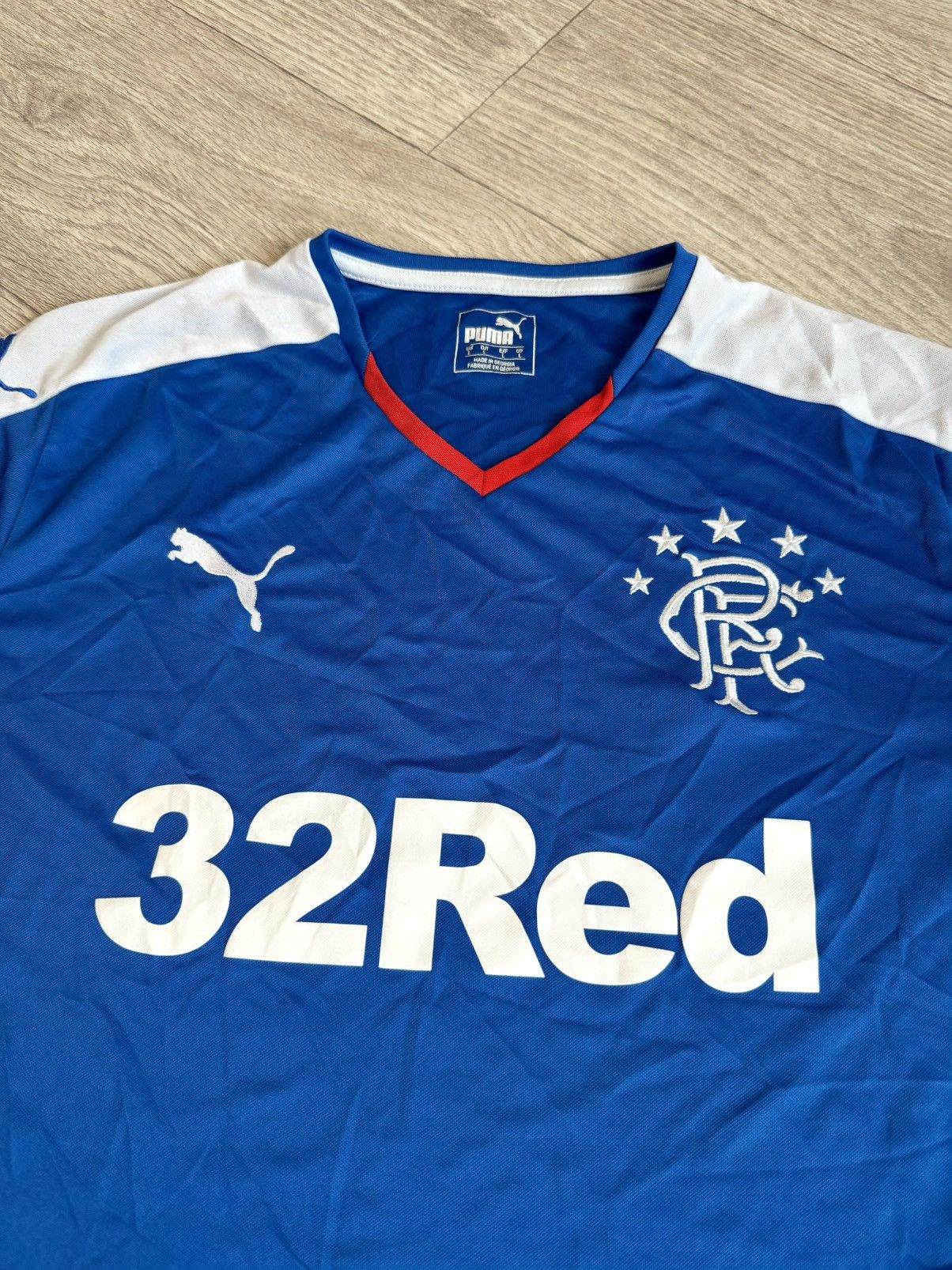 Puma 🔷Puma Glasgow Rangers 2015/16 Soccer jersey🔷 Size US L / EU 52-54 / 3 - 2 Thumbnail