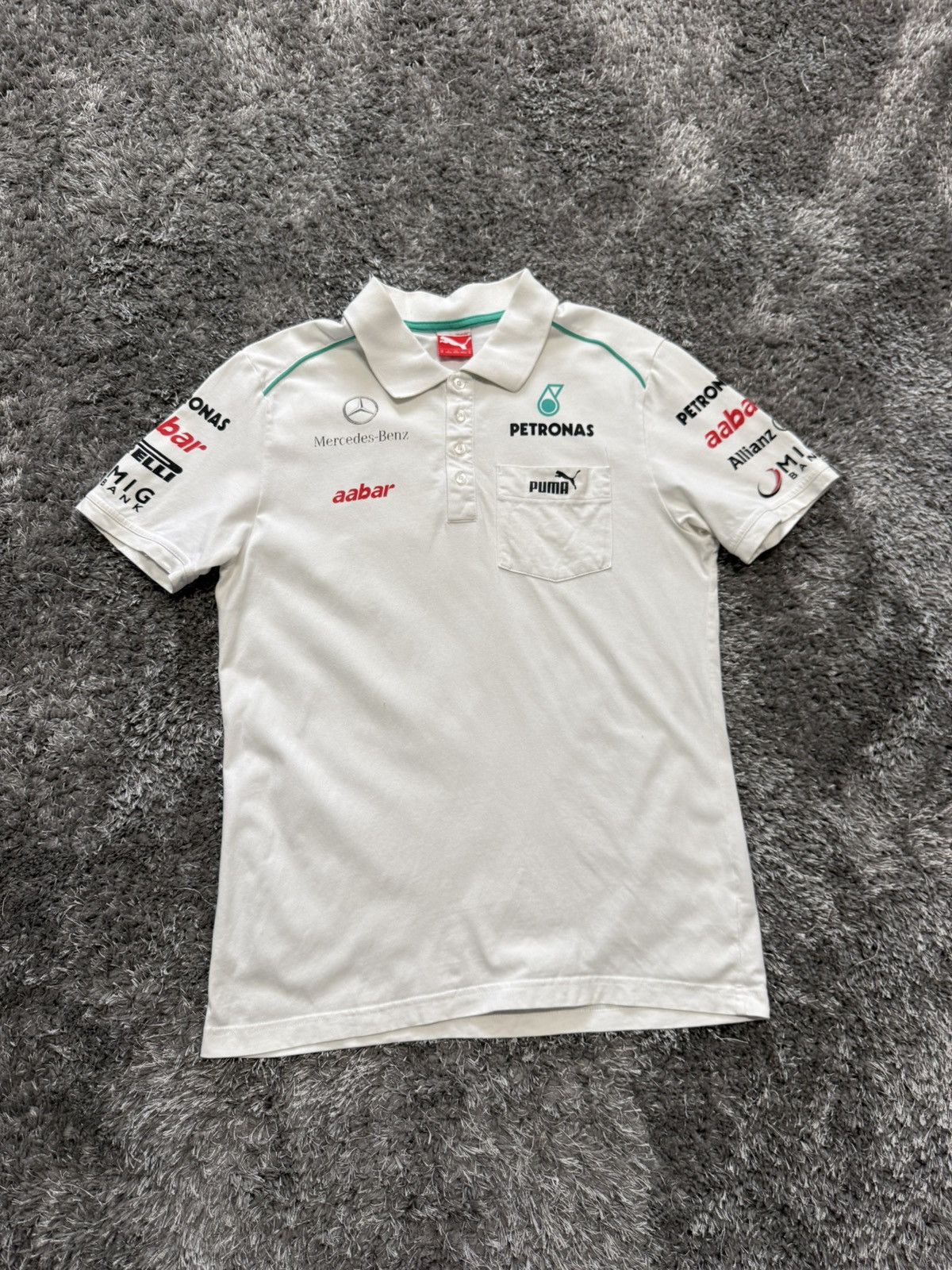 Formula 1 Puma Racing Mercedes Benz Formula 1 Petronas Polo Shirt Size US M / EU 48-50 / 2 - 1 Thumbnail