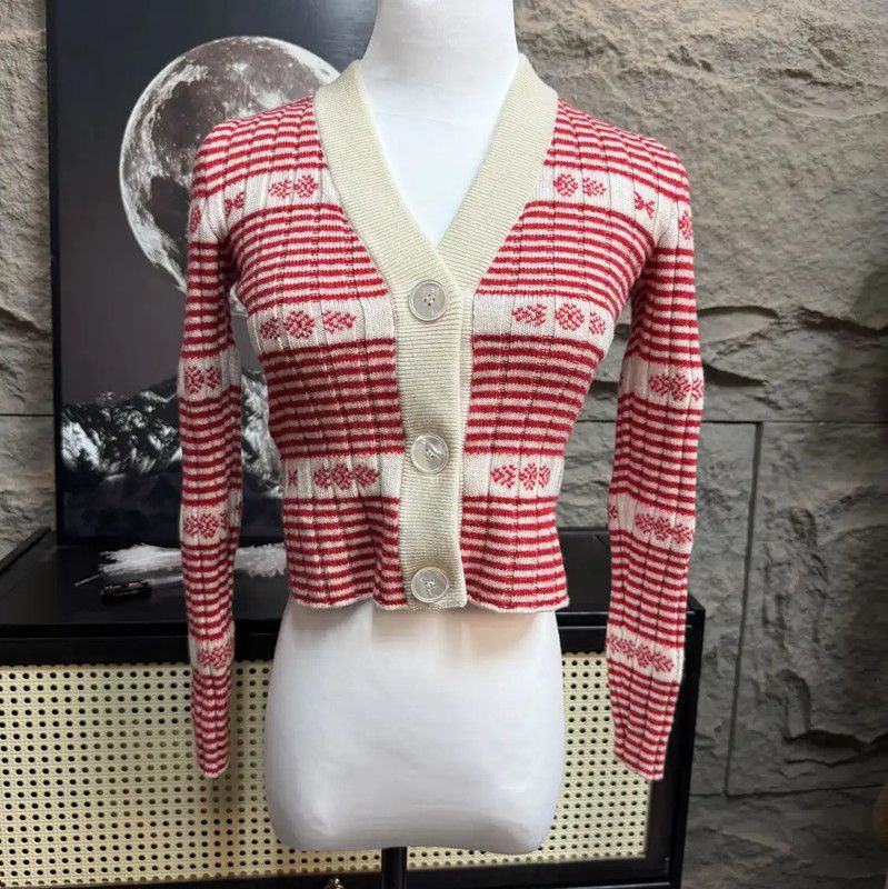 Miu Miu Miu Miu Pink Knitted Cardigan 0089 Size S / US 4 / IT 40 - 1 Thumbnail