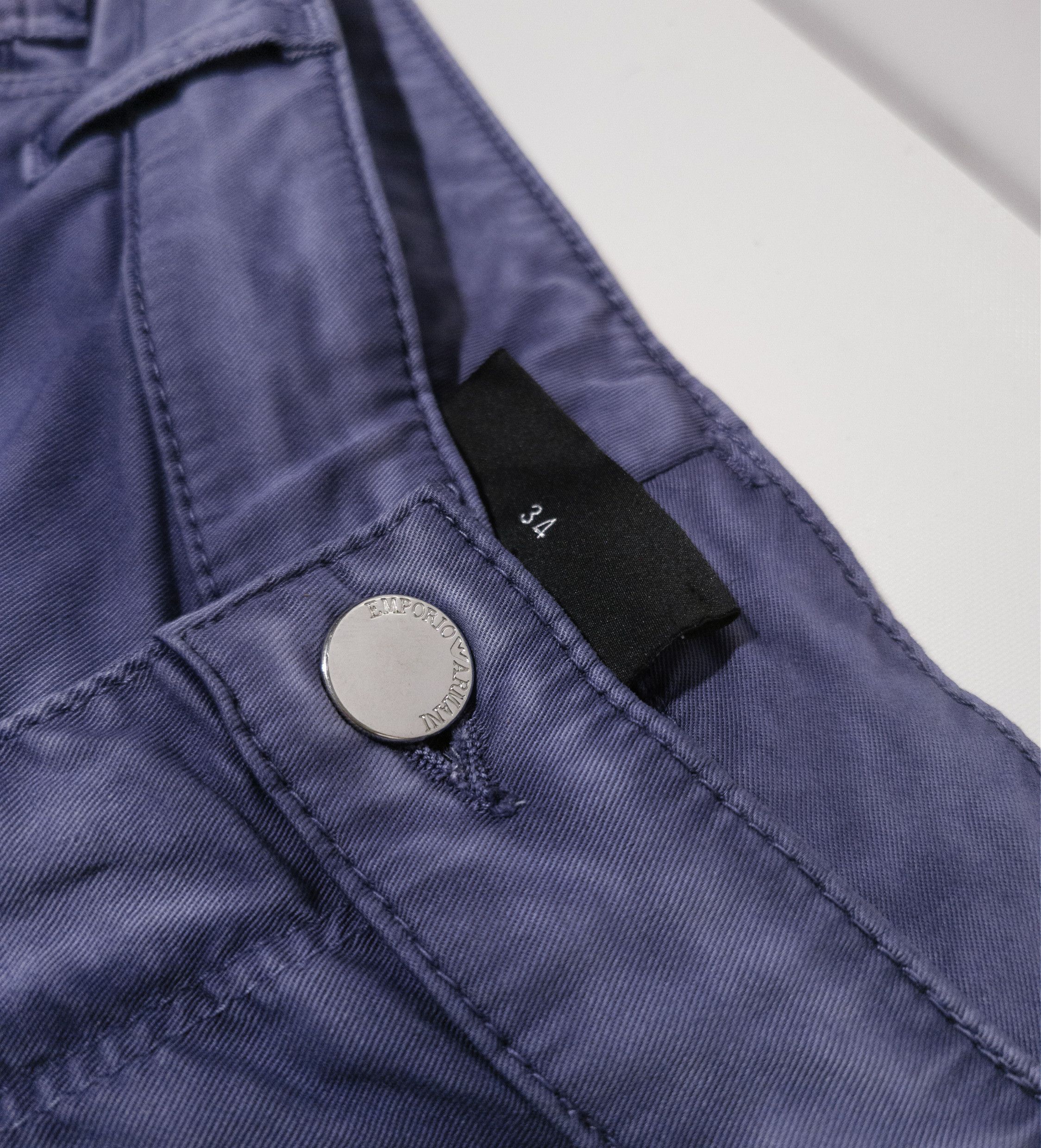 Emporio Armani MSRP~250€ Thin Cotton Pants Slim Straight J85 class. elegant Size 34" / US 12 / IT 48 - 14 Thumbnail