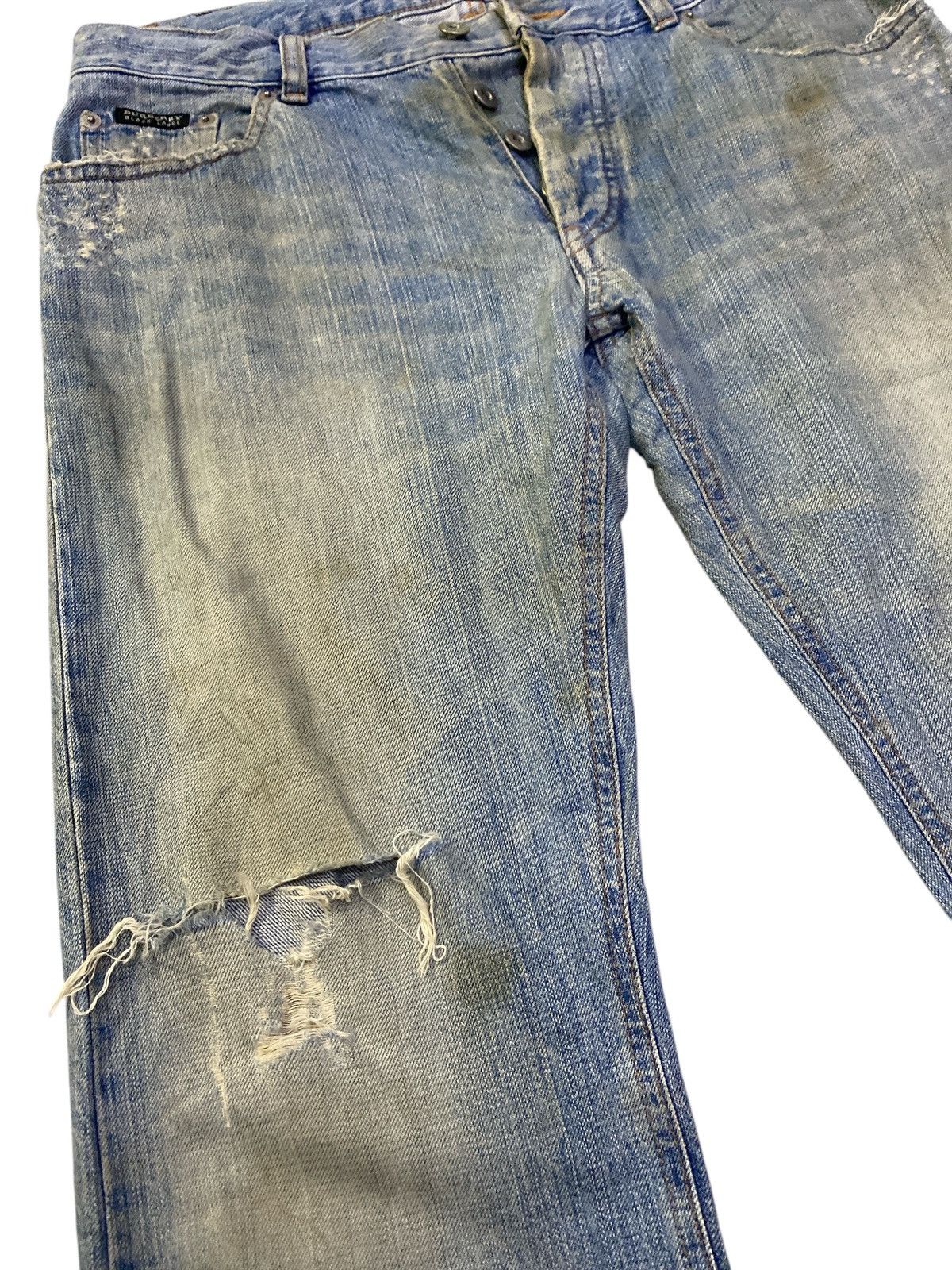 Burberry × If Six Was Nine Burberry Black Label Distressed Denim Size US 32 / EU 48 - 4 Thumbnail