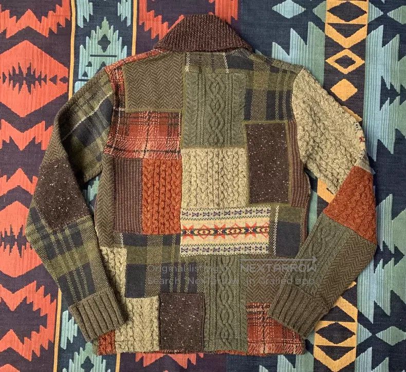 RRL Ralph Lauren RRL Ralph Lauren Patchwork Wool Blend Sweater Size US XS / EU 42 / 0 - 3 Thumbnail