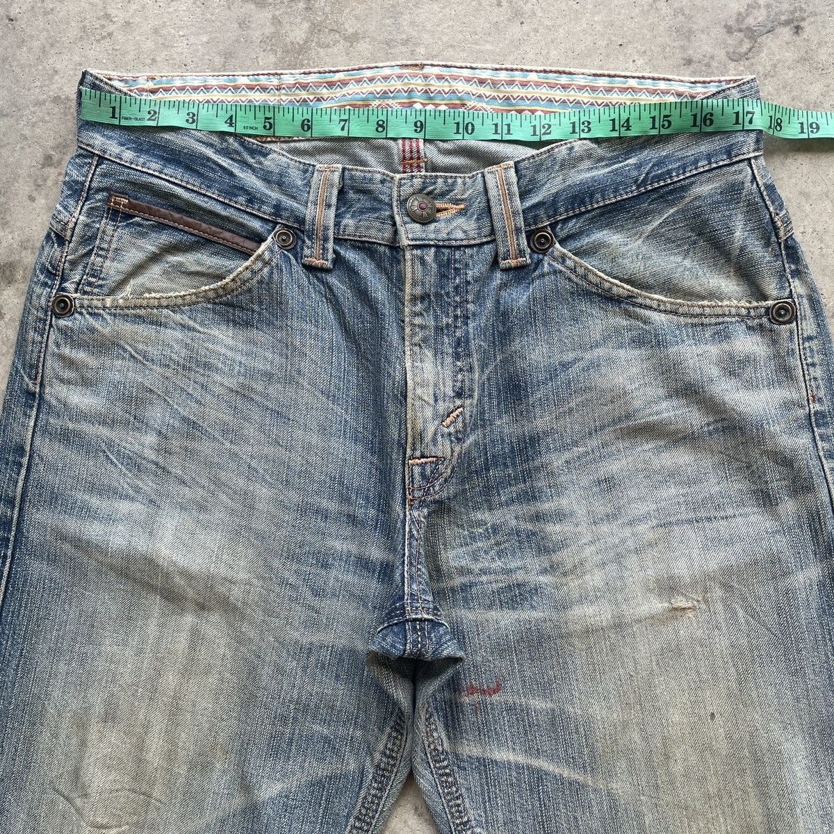 Edwin Vintage Edwin Rusty Jeans Faded Distressed Denim Pants W35 Size US 35 - 6 Thumbnail