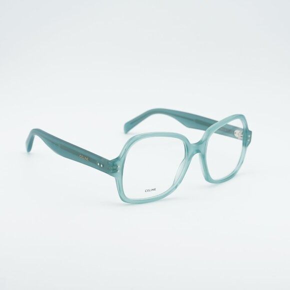 Celine Celine CL50148I 093 Eyeglasses Light Green 53mm Square Frame Size ONE SIZE - 3 Thumbnail