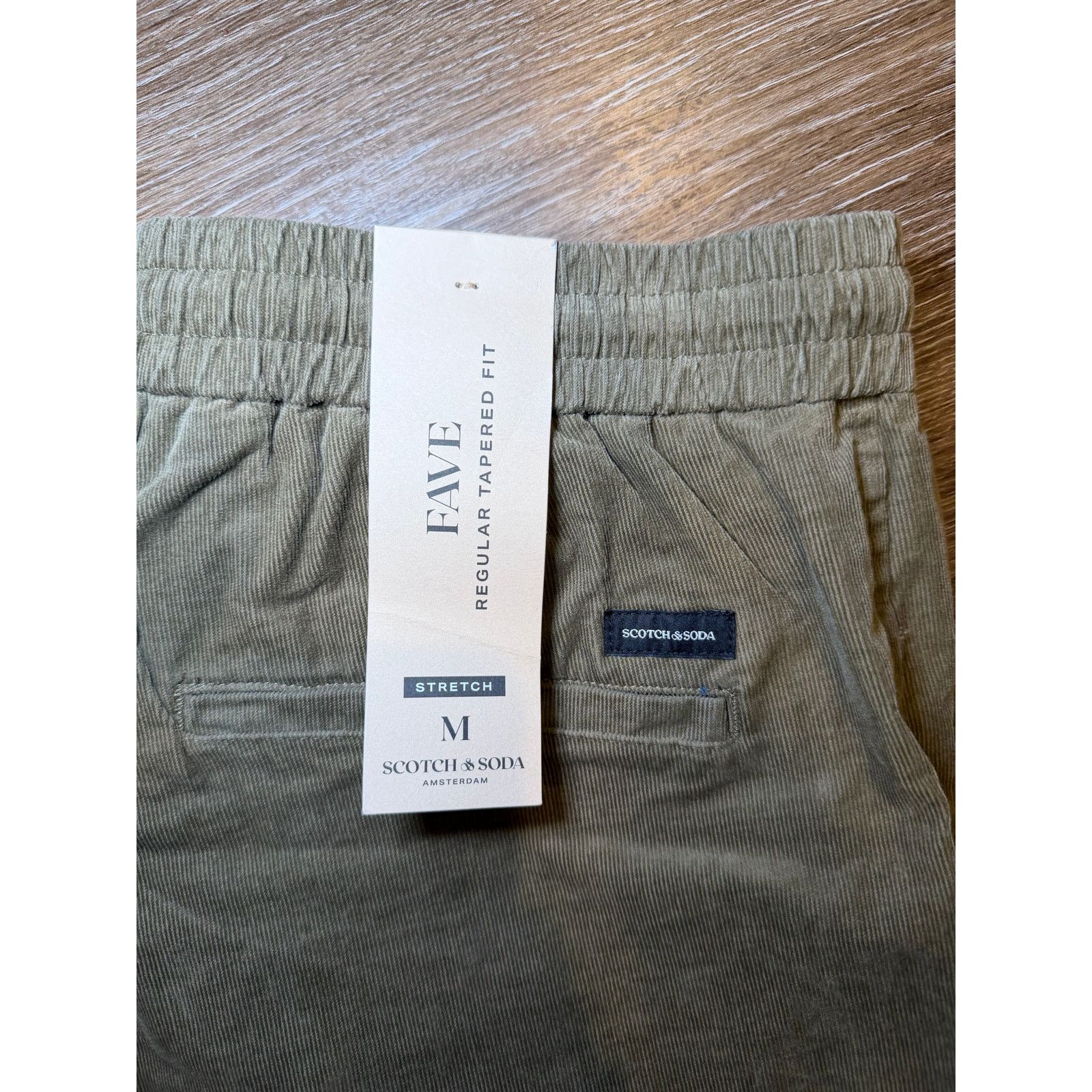 Scotch & Soda Scotch & Soda Corduroy Olive Regular Tapered Fit pant NWT Size US 28 / EU 44 - 4 Thumbnail