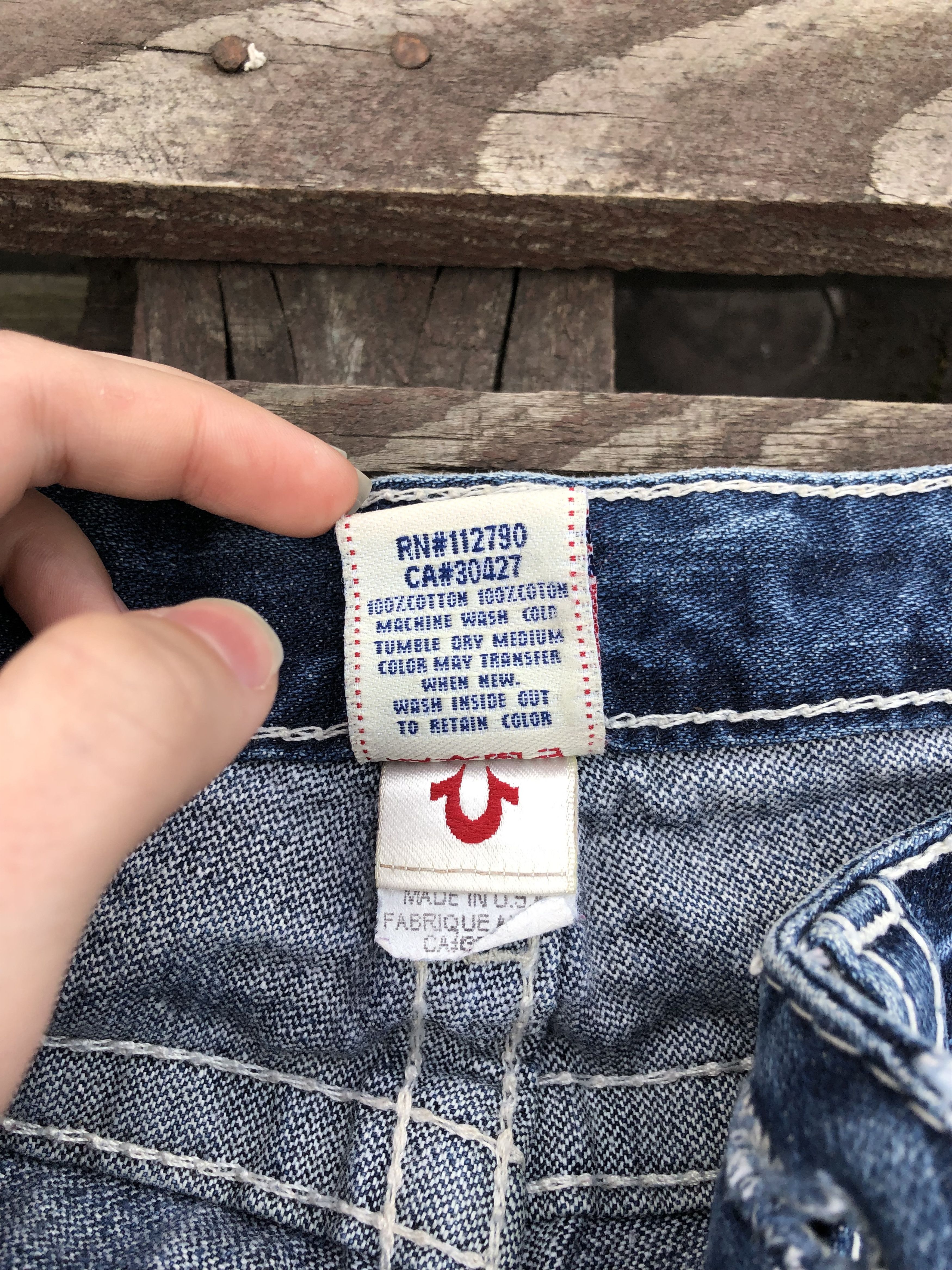 True Religion True Religion Y2K Vintage Johnny Big T Denim Jeans Size 27 Size 27" / US 4 / IT 40 - 4 Thumbnail