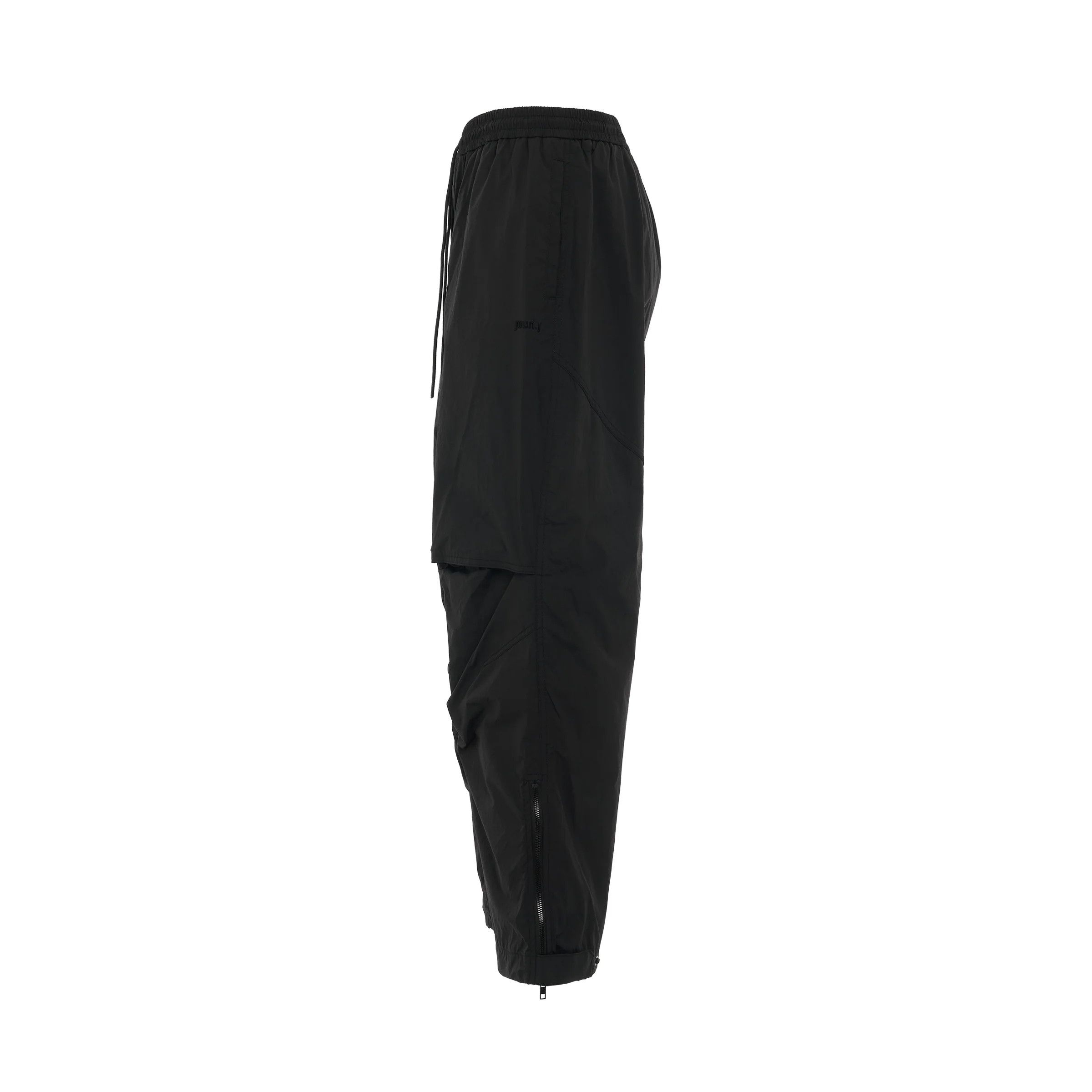 Juun.J o1mris0824 Crotch Nylon Pants in Black Size US 32 / EU 48 - 3 Thumbnail