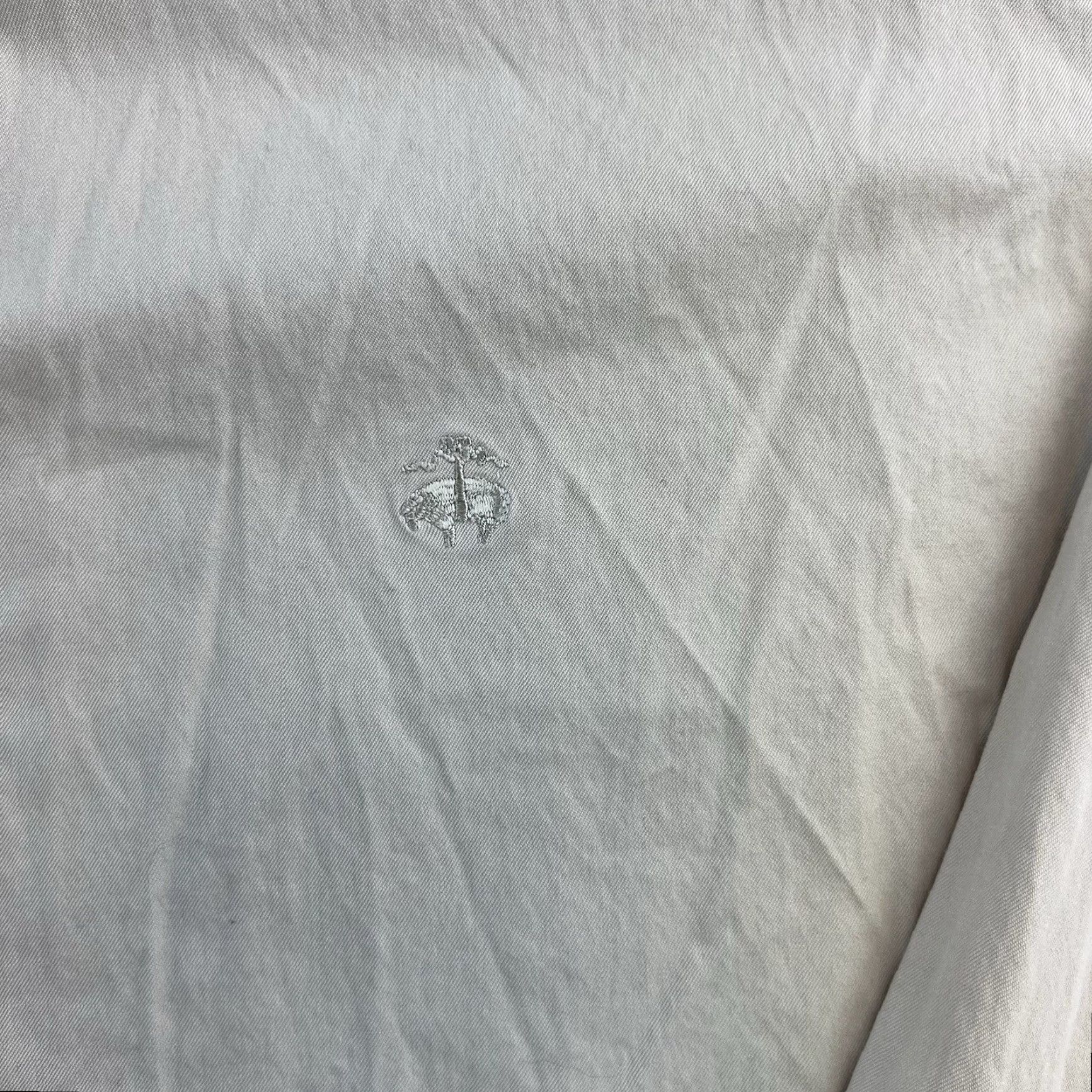 Brooks Brothers Brooks Brothers Regent Dress Shirt Mens XL Beige Long Sleeve Button Up Adult Size 46R - 7 Thumbnail