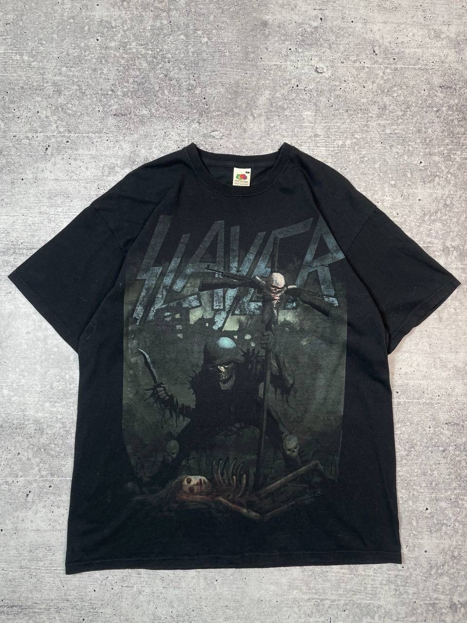 Band Tees Vintage 00s Slayer Tour Merch Band Tee T-Shirt Y2K Size US L / EU 52-54 / 3 - 1 Thumbnail