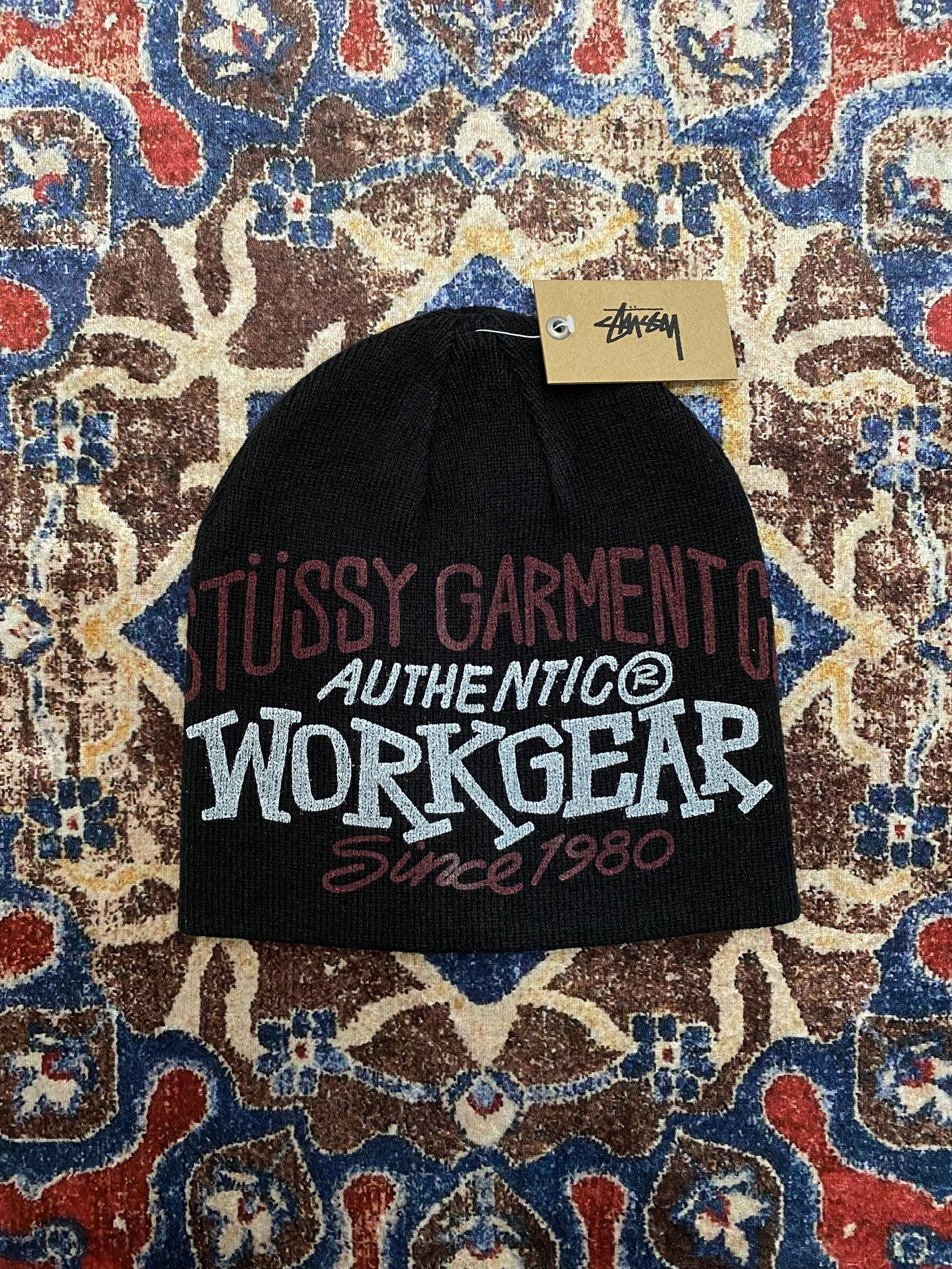 Stussy Stussy Workgear Print Skull cap - Black Size ONE SIZE - 1 Thumbnail
