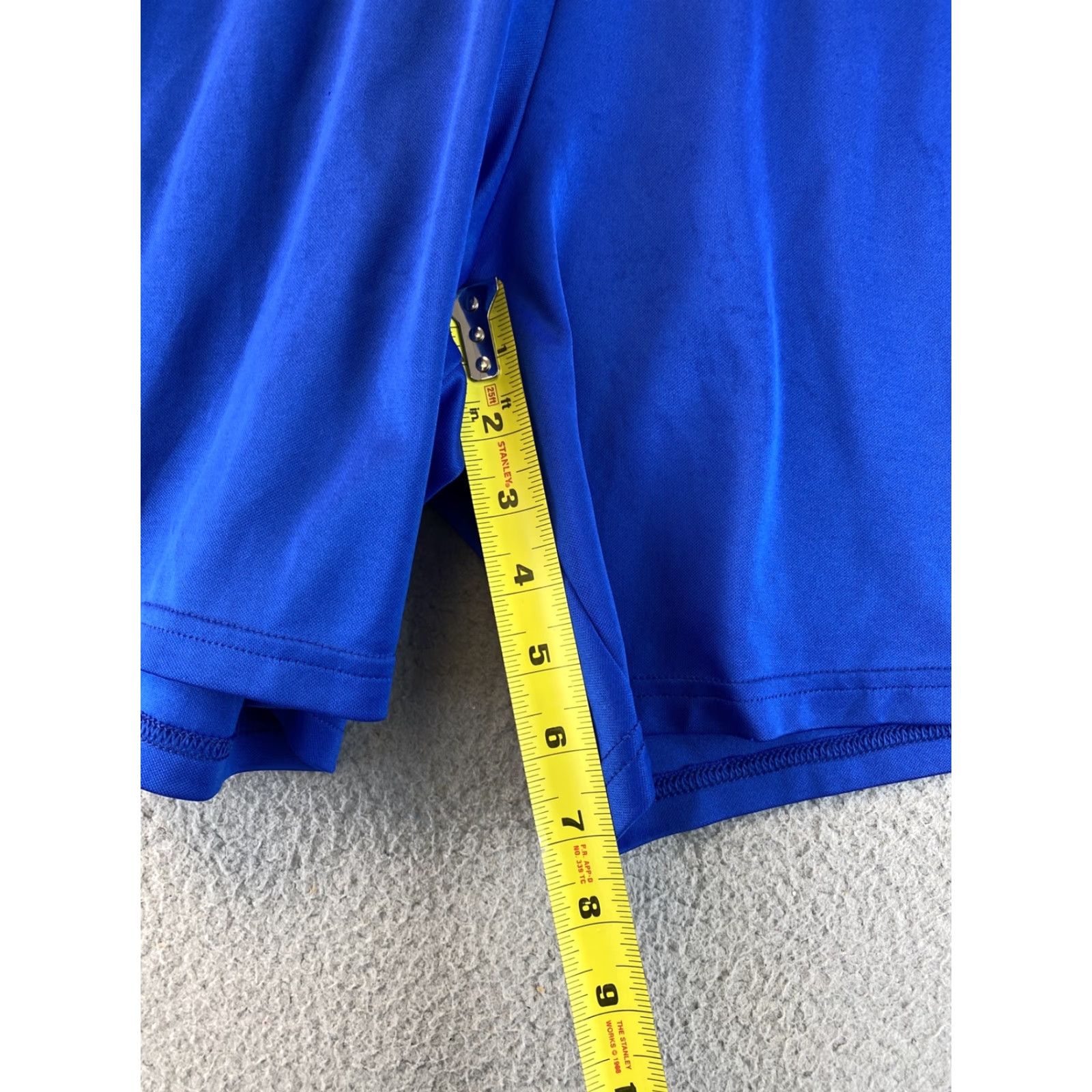 Nike NIKE DRI-FIT Athletic Shorts Men's Medium Blue Solid Activewear Logo Sports Size US 31 - 7 Thumbnail