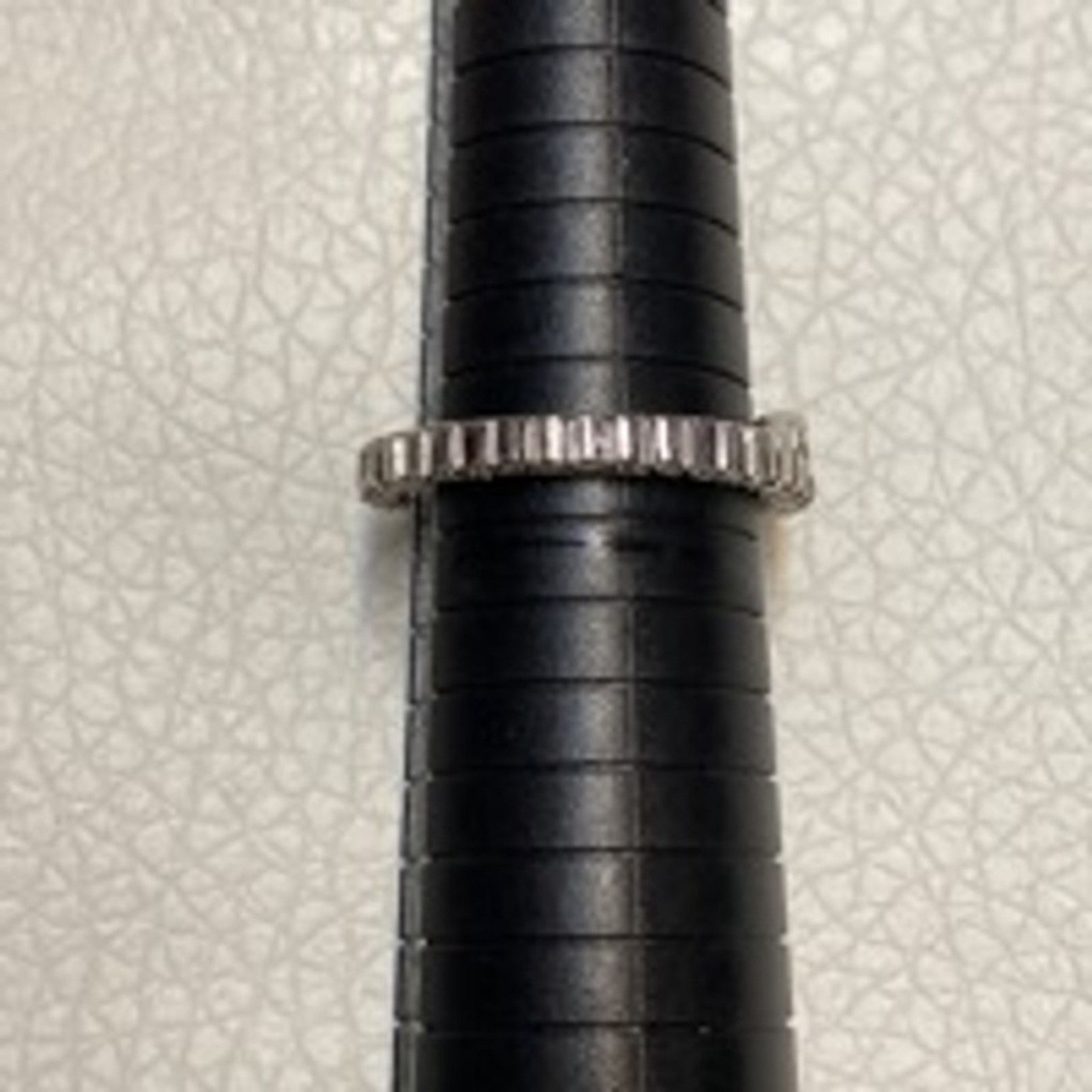 Other Silver Eternity Band Ring Baguette & Round CZ Stones Size 11 Size ONE SIZE - 7 Thumbnail