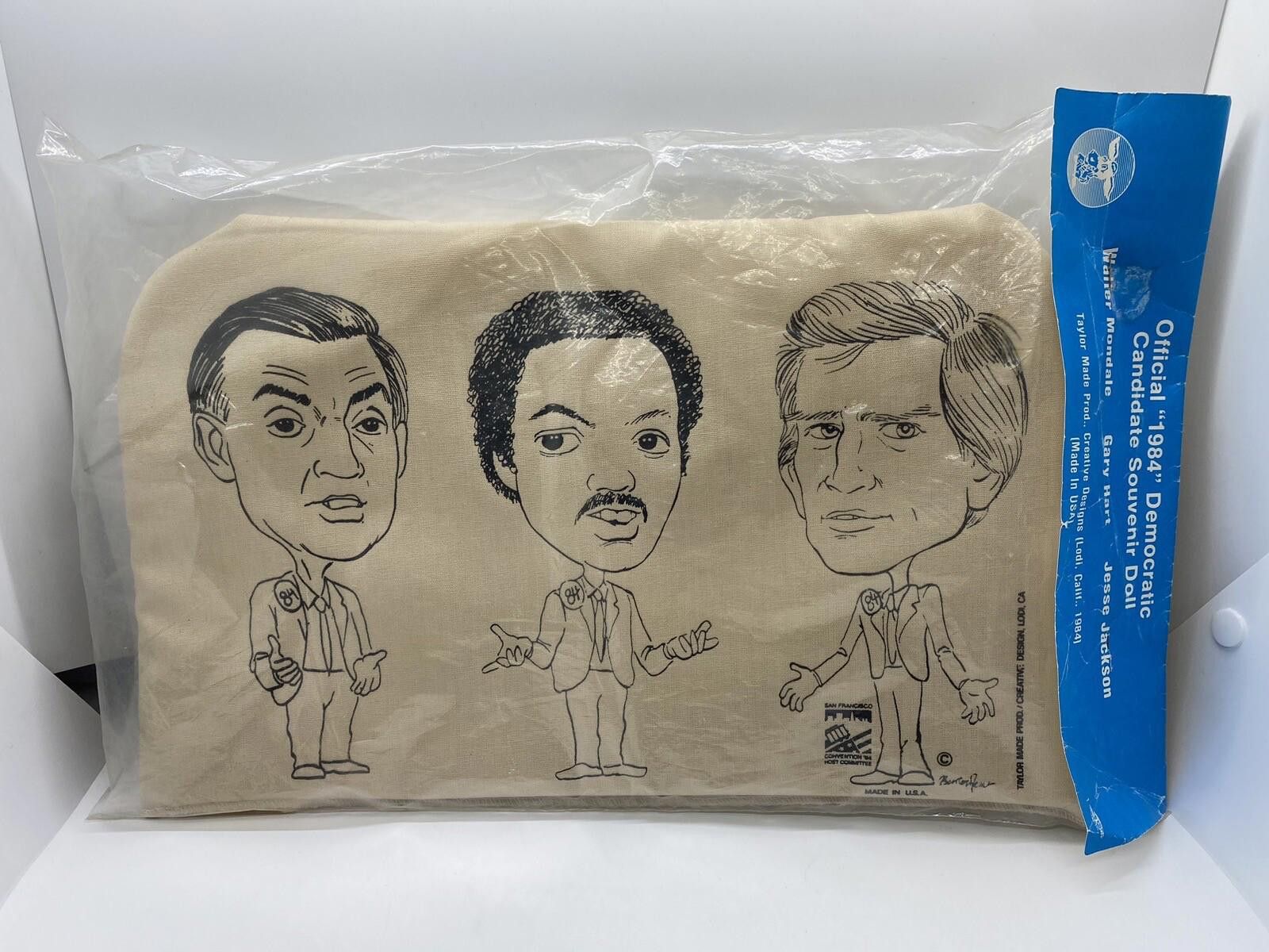Designer 1984 Dem Candidates Souvenir Doll - Mondale, Hart, Jackson Size ONE SIZE - 1 Thumbnail