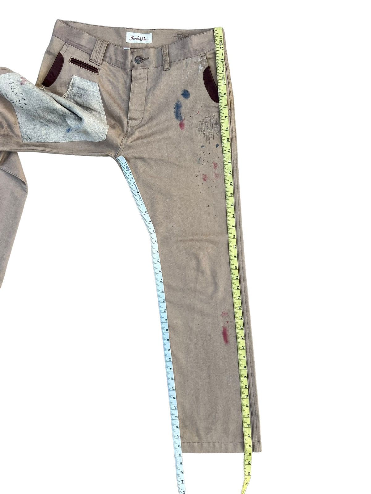 Vintage Bonds & Peace Japan Painter Khaki Flare Chinos Pant Size US 30 / EU 46 - 5 Thumbnail
