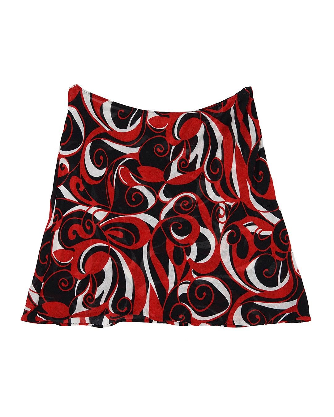 Miu Miu Miu Miu F/W2000 Swirl Print Viscose Skirt Size 28" / US 6 / IT 42 - 1 Thumbnail