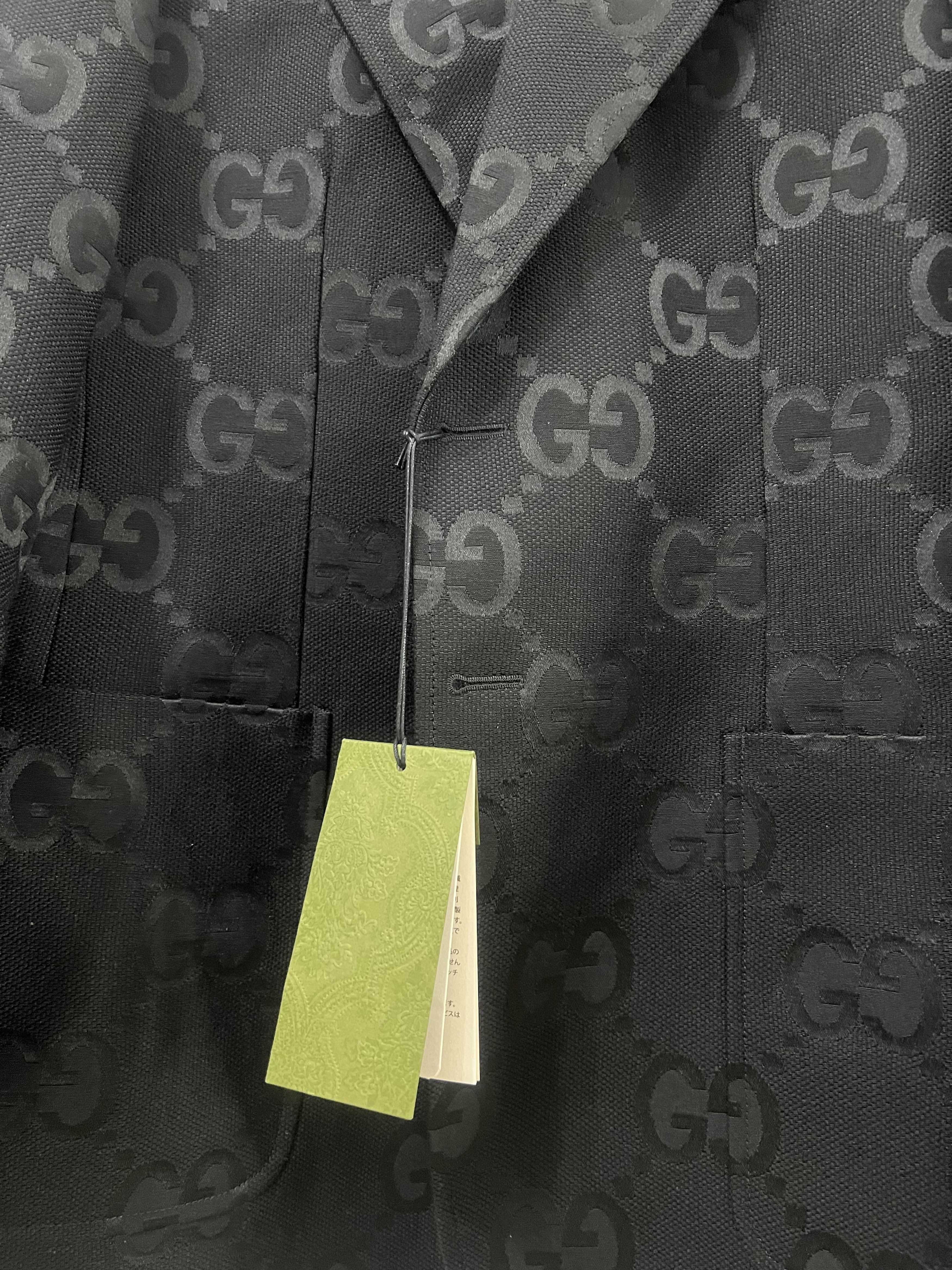 Gucci GUCCI - BLAZER IN COTONE CON LOGO JACQUARD TAGLIA 46 EU Size 46R - 9 Thumbnail