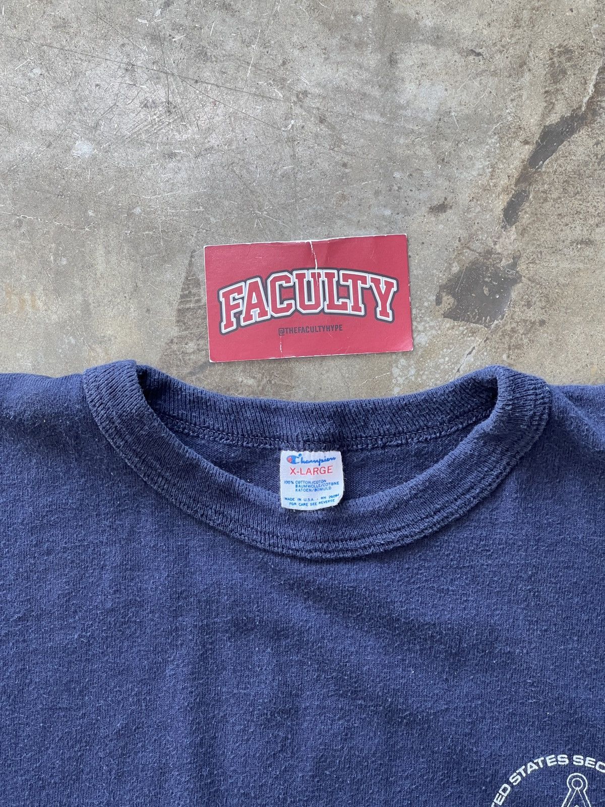 Champion × Vintage Vintage Champion US Secret Service Single Stitch Tee XL Size US XL / EU 56 / 4 - 3 Thumbnail