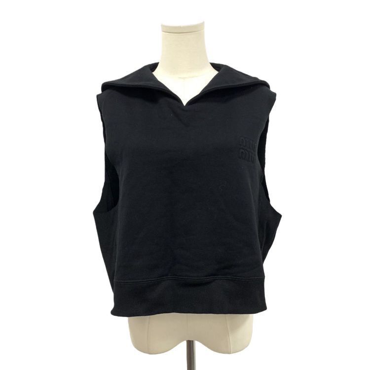 Miu Miu Miu Miu Logo Sleeveless Sweatshirt Size S Size S / US 4 / IT 40 - 1 Thumbnail