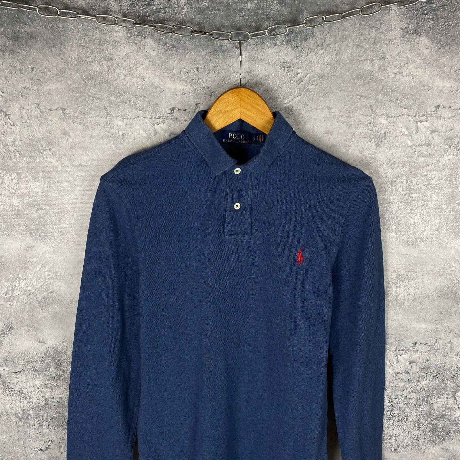 Polo Ralph Lauren Polo Ralph Lauren Polo Longsleeve Men's Size S Blue` Size US S / EU 44-46 / 1 - 2 Thumbnail