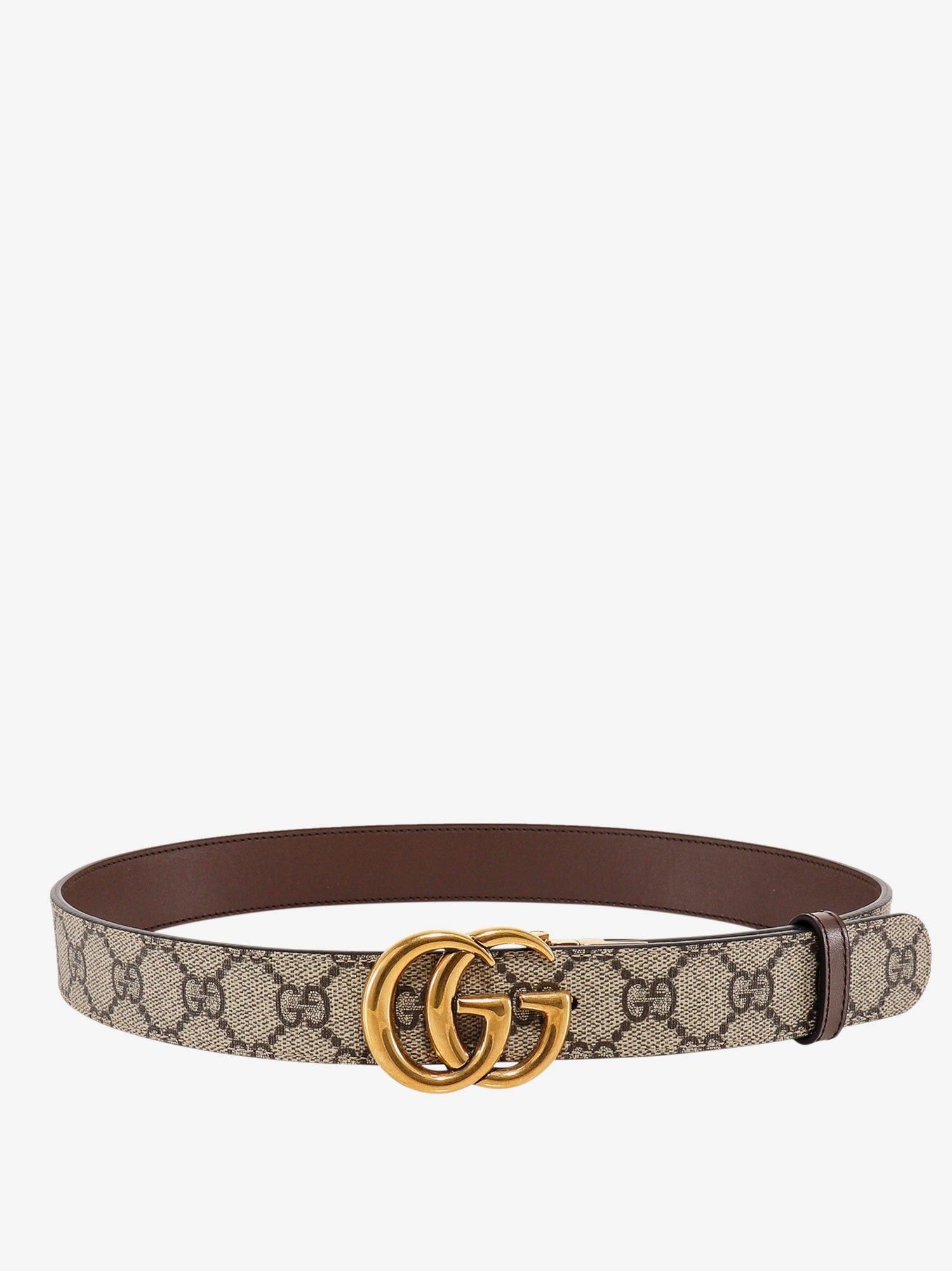Gucci Leather And Gg Supreme Fabric Gg Belt Size ONE SIZE - 1 Thumbnail