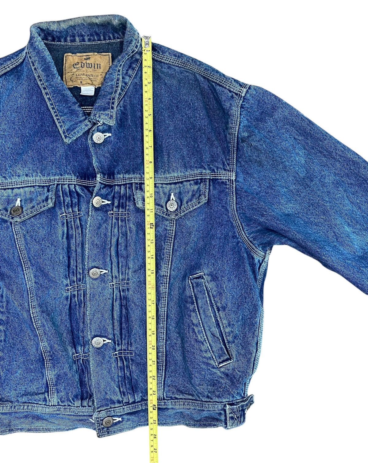 Edwin Vintage EDWIN Denim Jacket Button Double Pocket Size US L / EU 52-54 / 3 - 15 Thumbnail