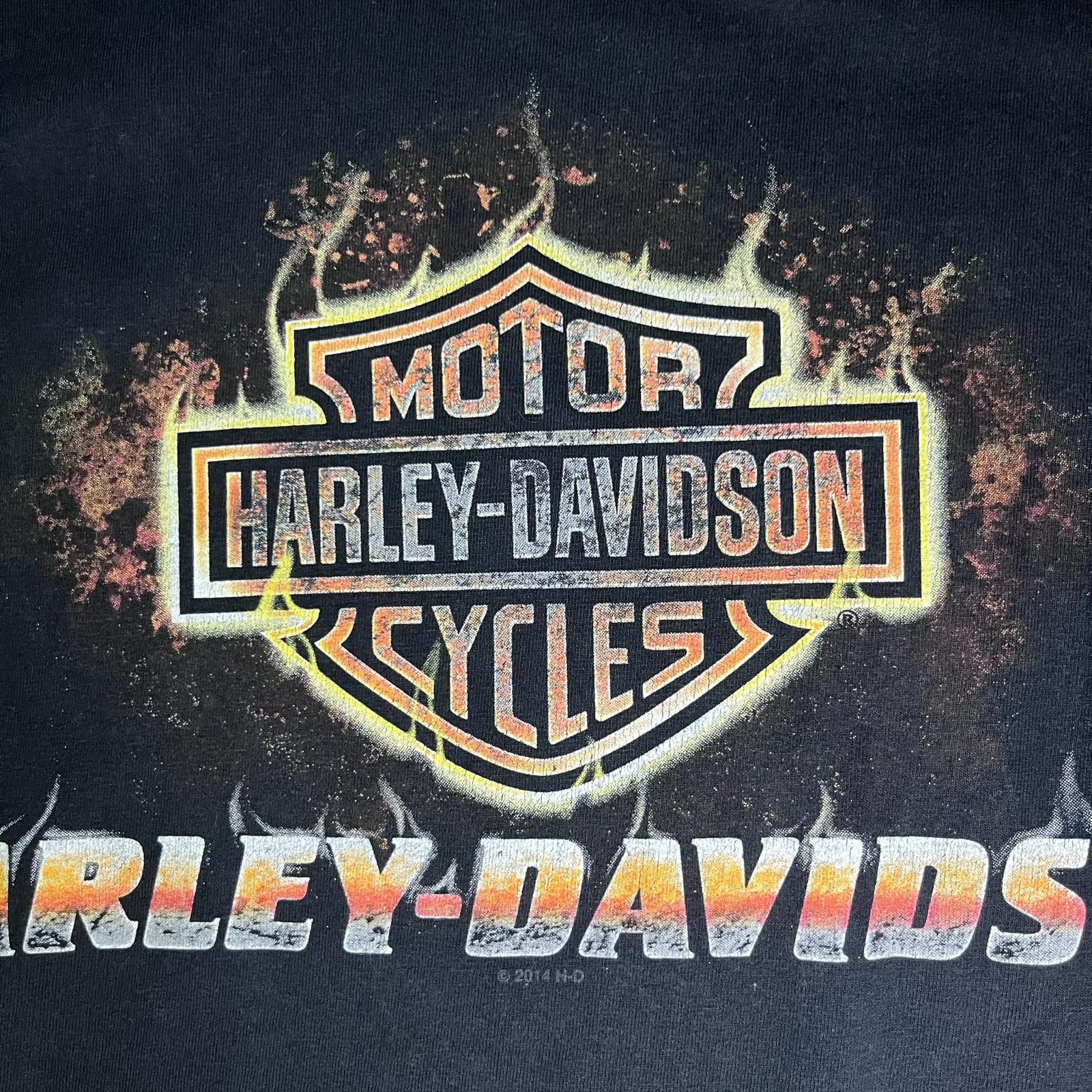 Harley Davidson 🏴 Harley-Davidson Flame Logo Tee – Size XL Size US XL / EU 56 / 4 - 6 Thumbnail