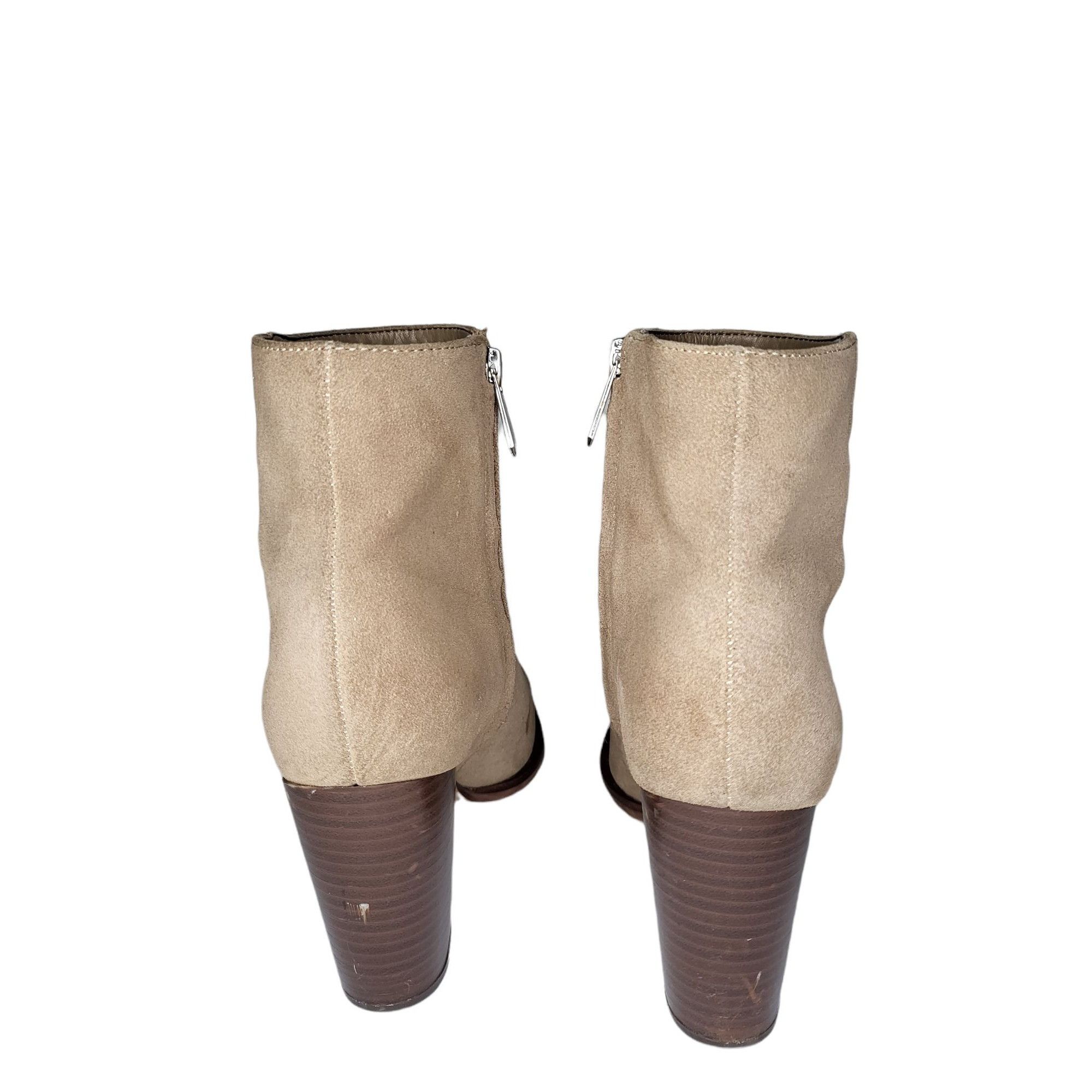 Sam Edelman Sam Edelman Ankle Boots Women Sz 8 Suede Leather Zip Up Bloc Size US 8 / IT 38 - 4 Thumbnail