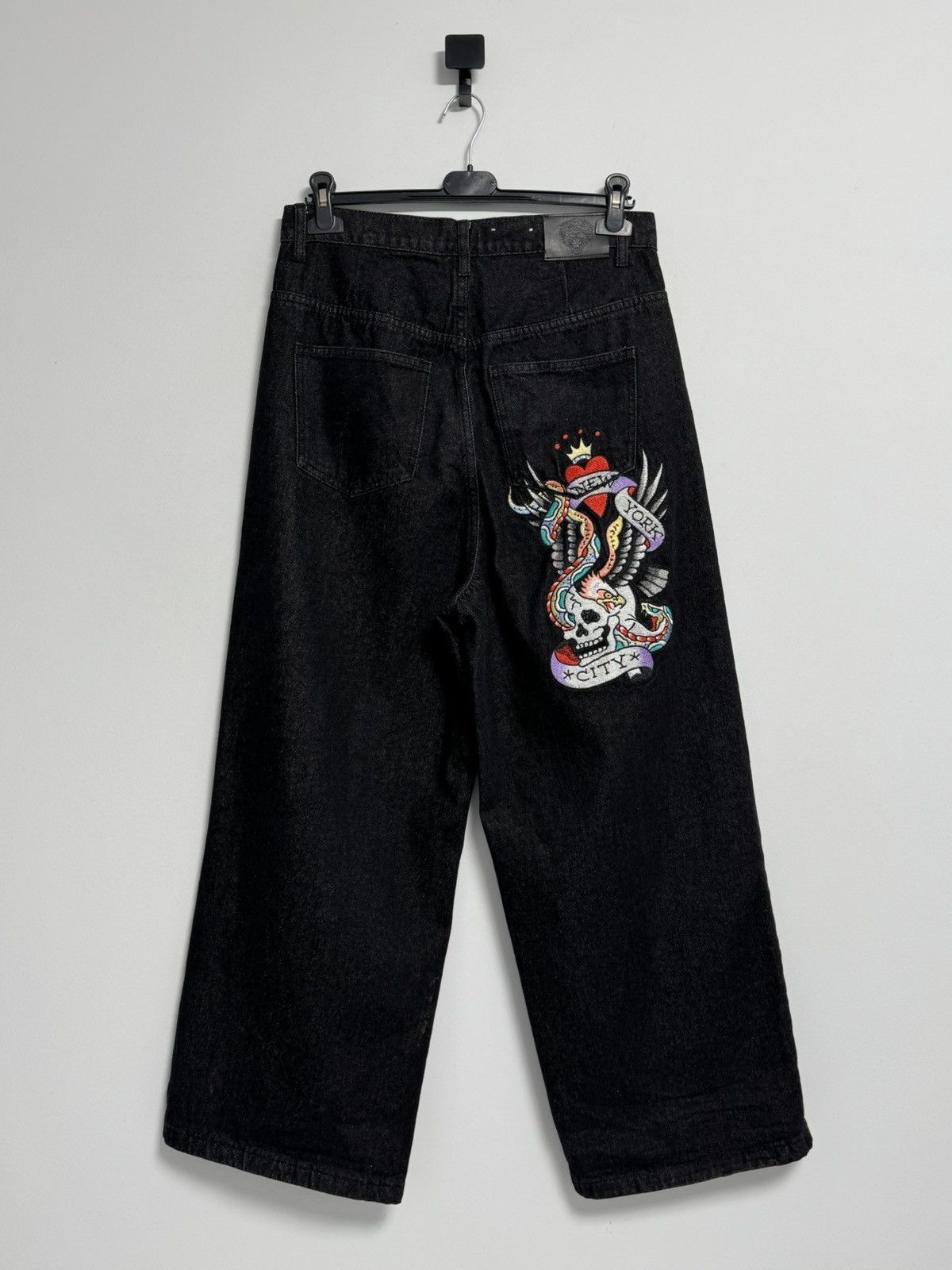 Ed Hardy Ed Hardy Black Denim Jeans Size 30 Embroidered Skull Snake Size US 30 / EU 46 - 1 Thumbnail