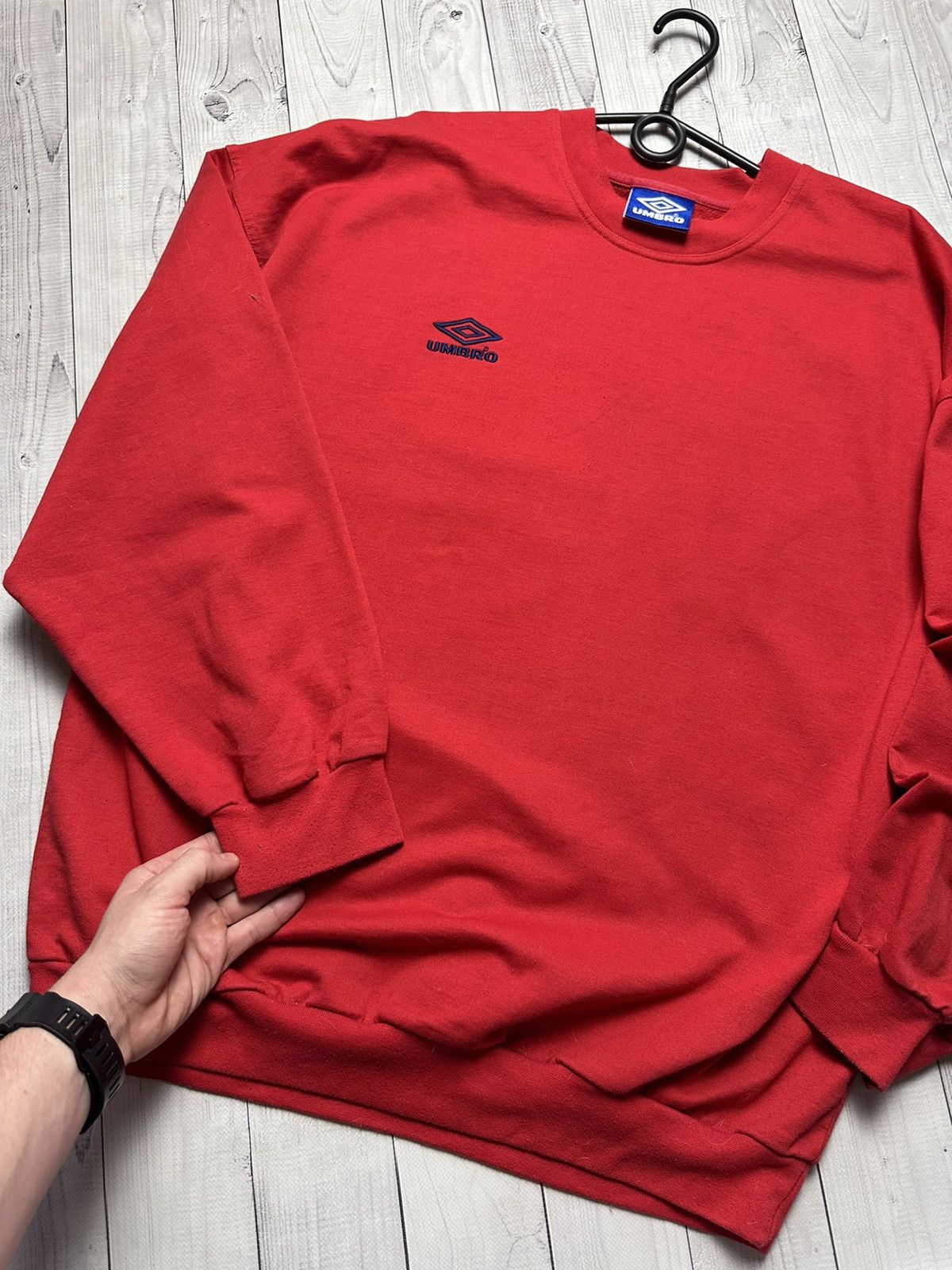 Umbro × Vintage Vintage Umbro sweatshirt logo red pro training size XXL Size US XXL / EU 58 / 5 - 3 Thumbnail
