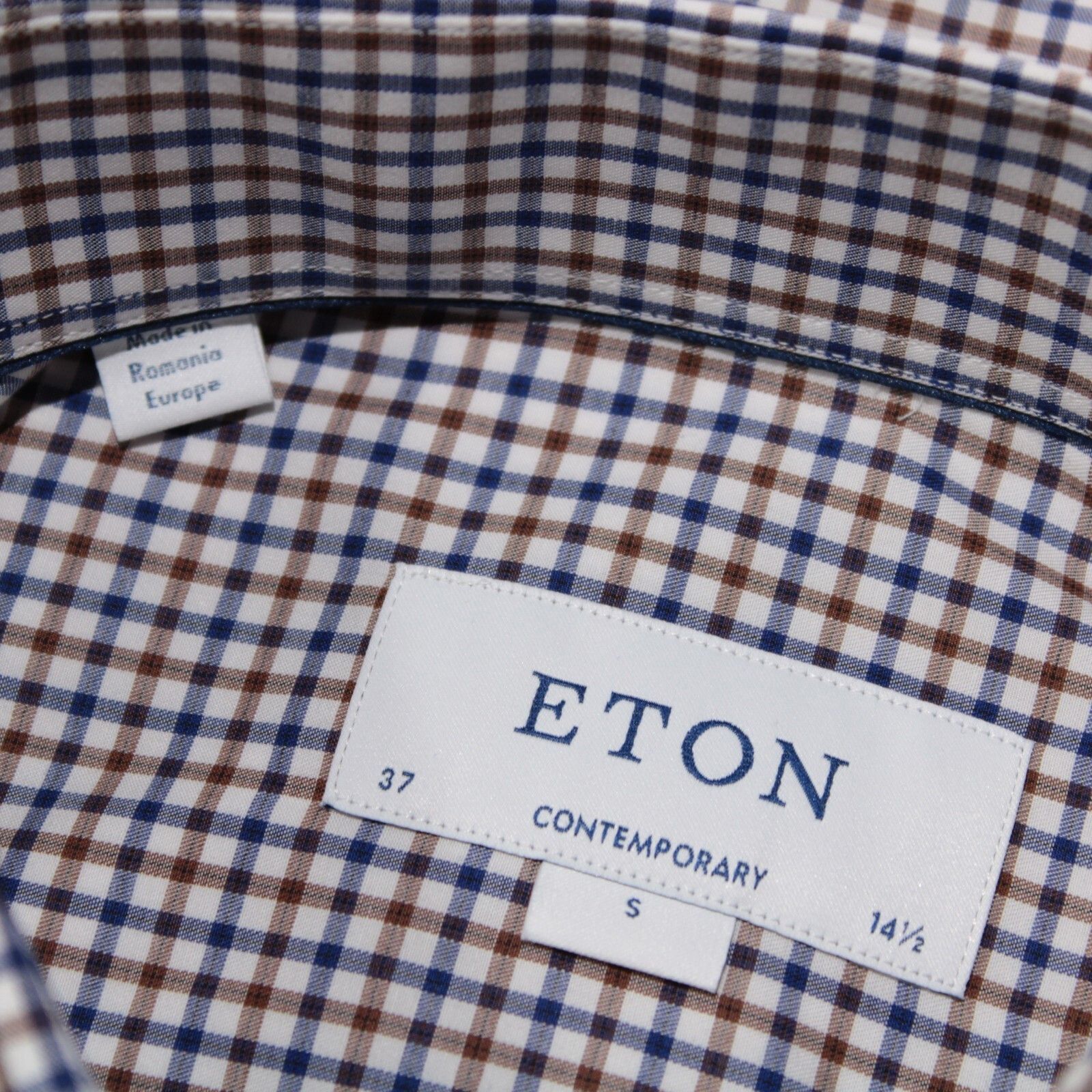 Eton Eton New with tags Shirt Size S US In Brown Size US S / EU 44-46 / 1 - 3 Thumbnail