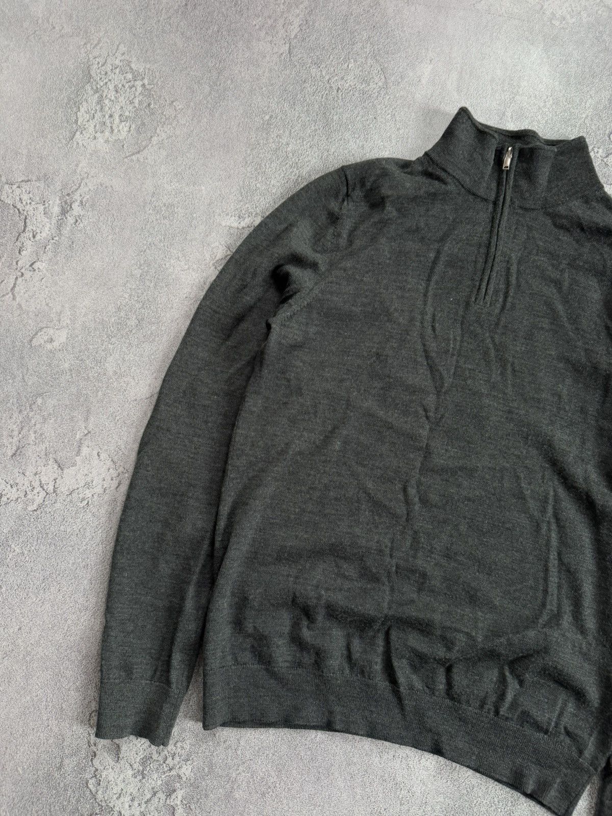 Designer × Reiss Reiss S wool 1/4 zip sweater knitwear jumper pullover Size US S / EU 44-46 / 1 - 5 Thumbnail