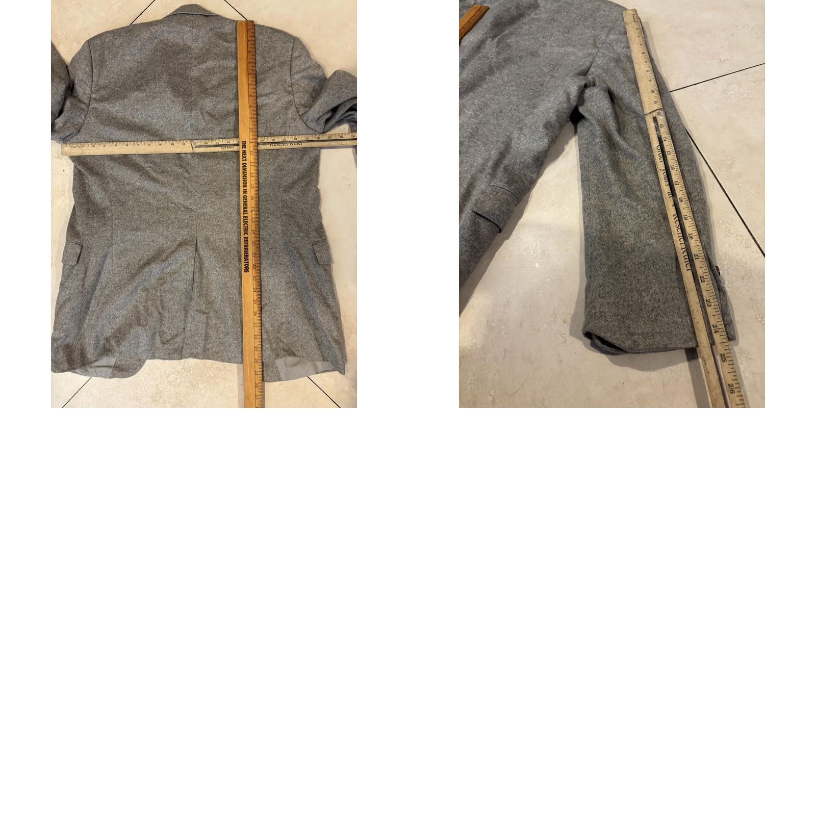 Hugo Boss HUGO BOSS Blazer Mens 40 Gray Cashmere Sport Coat Made In USA Classic Jacket Size 40R - 8 Thumbnail