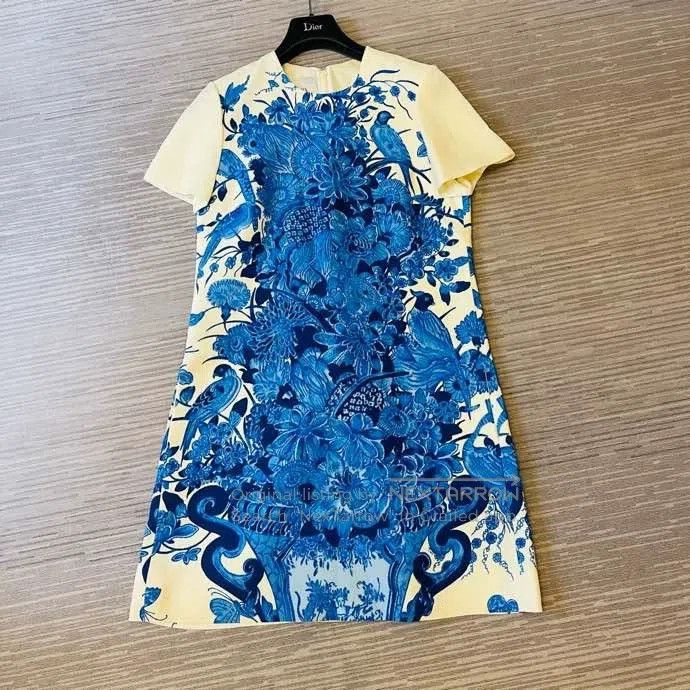Valentino Valentino Blue and white porcelain print dress Size S / US 4 / IT 40 - 3 Thumbnail