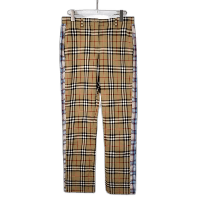 Burberry Burberry Brown Striped Cotton Casual Pants Size 40" / US 18 - 1 Thumbnail