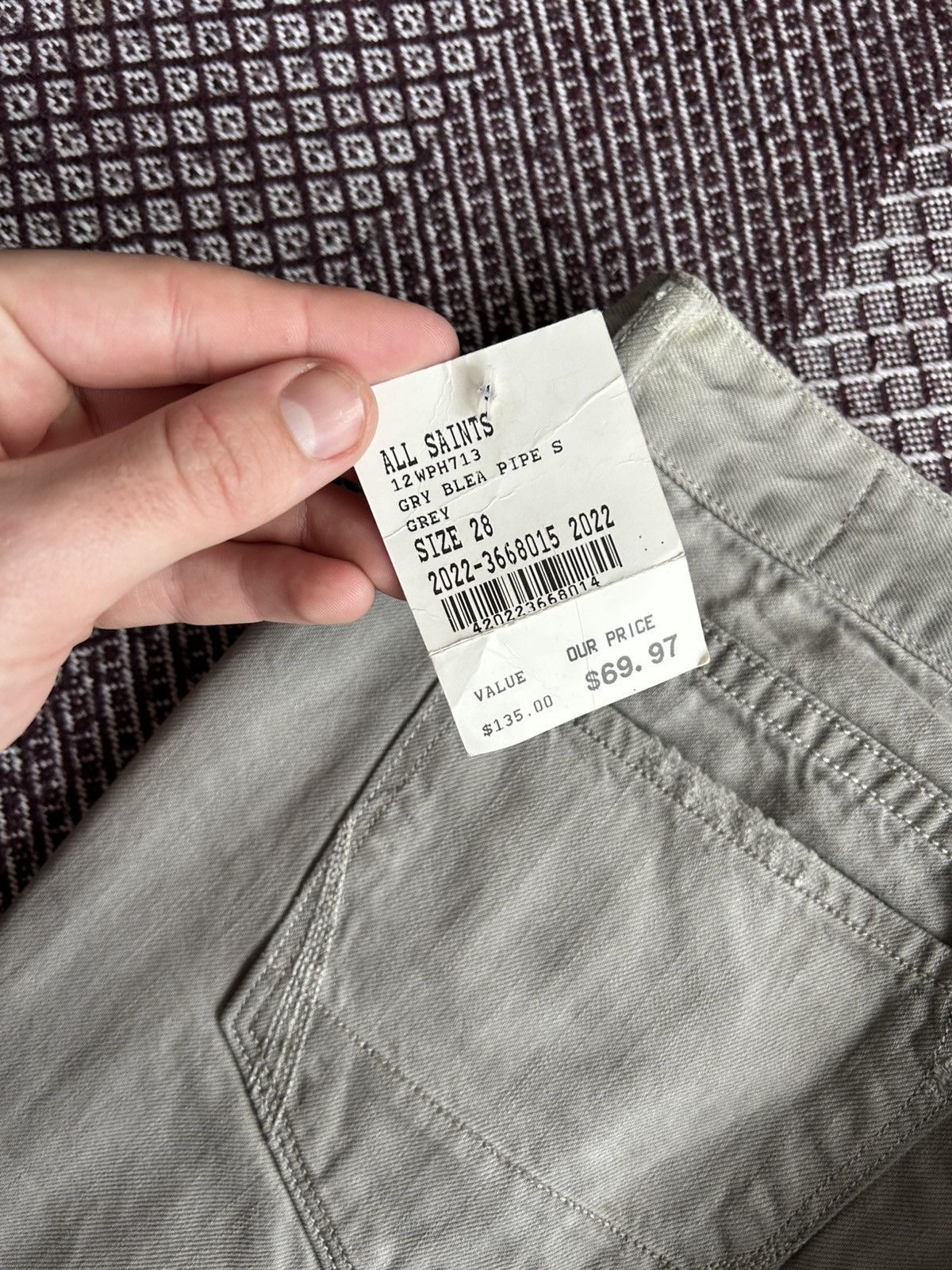 Allsaints Allsaints NWT Skinny Fit Women Jeans Wash Faded Size W28 L32 Size 28" / US 6 / IT 42 - 8 Thumbnail