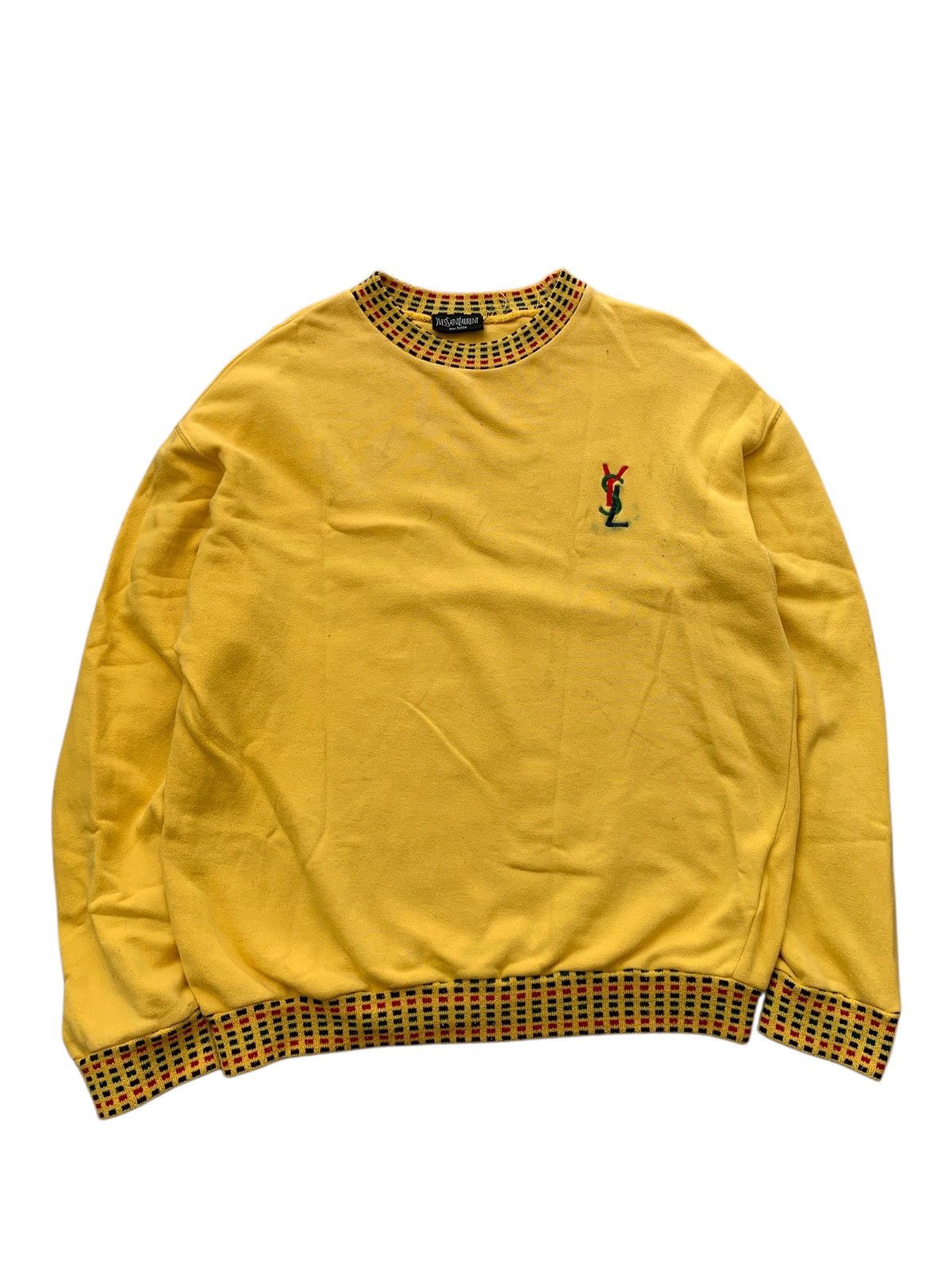 Yves Saint Laurent 🔥VTG YSL POUR HOMME CREWNECK SWEATSHIRT Size US M / EU 48-50 / 2 - 5 Thumbnail