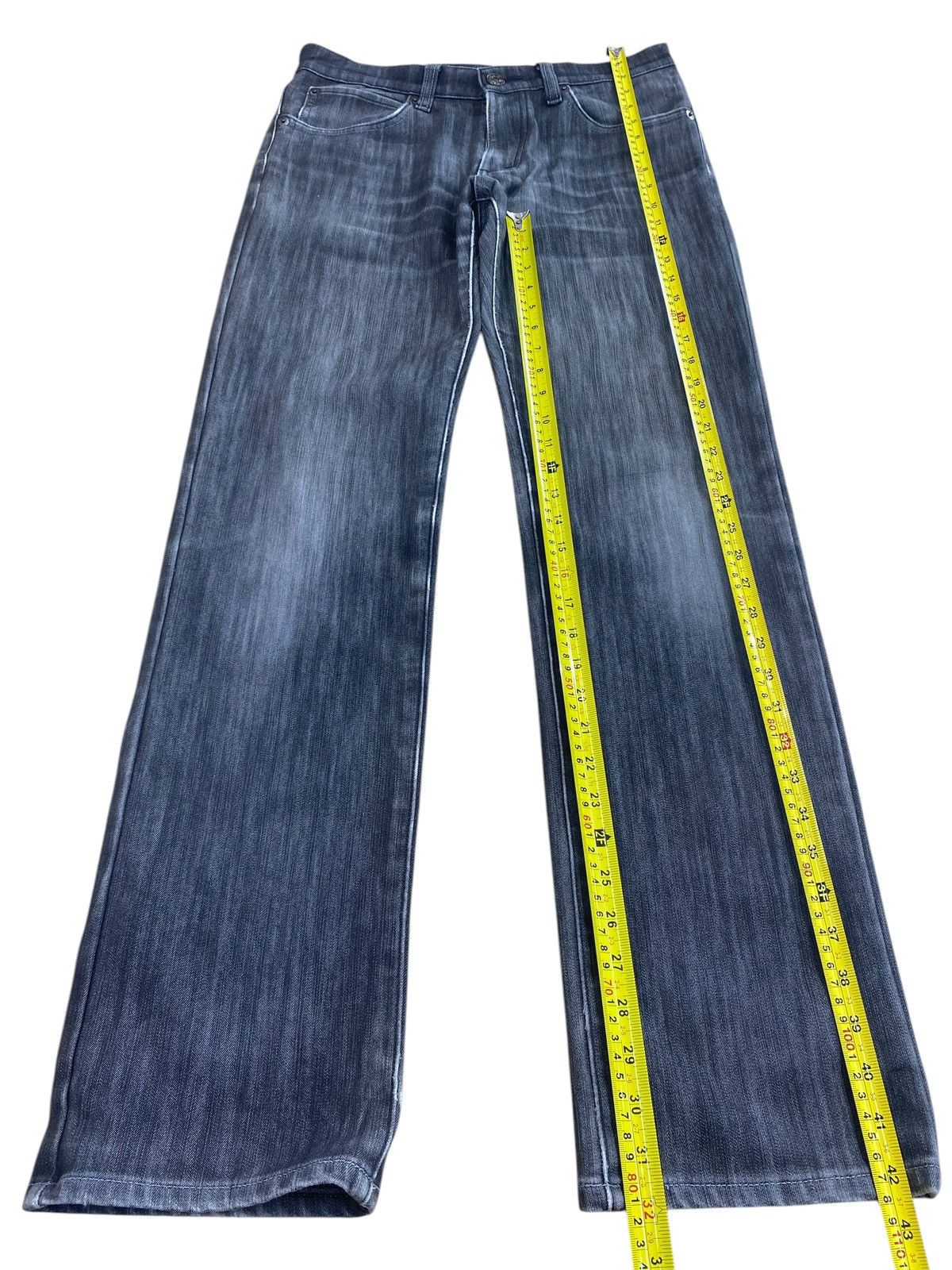 Edwin Edwin 503 Whiskers Dark Wash Style Straight Cut Jeans Size US 31 - 7 Thumbnail