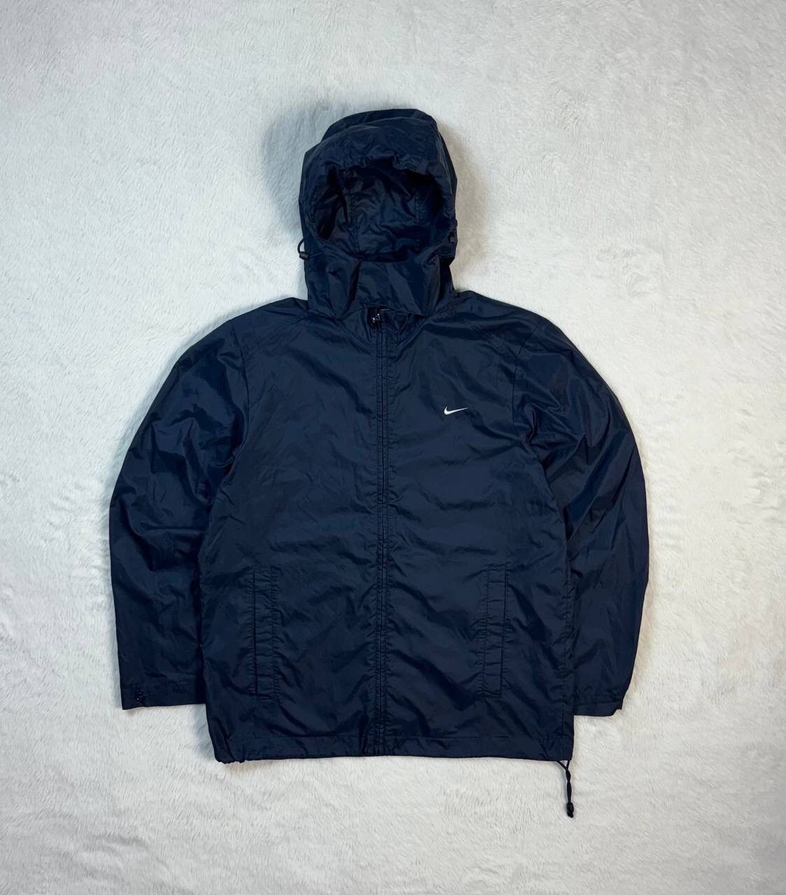 Nike × Vintage 90’s NIKE RETRO SWOOSH LOGO HOODED Y2K VINTAGE TRACK JACKET Size US S / EU 44-46 / 1 - 1 Thumbnail