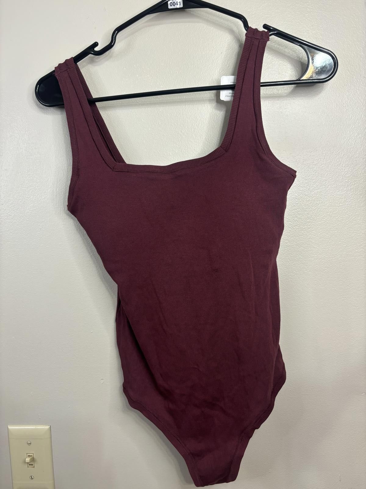 Gap NWOT Gap Body - Burgandy Bodysuit Medium Size ONE SIZE - 2 Thumbnail
