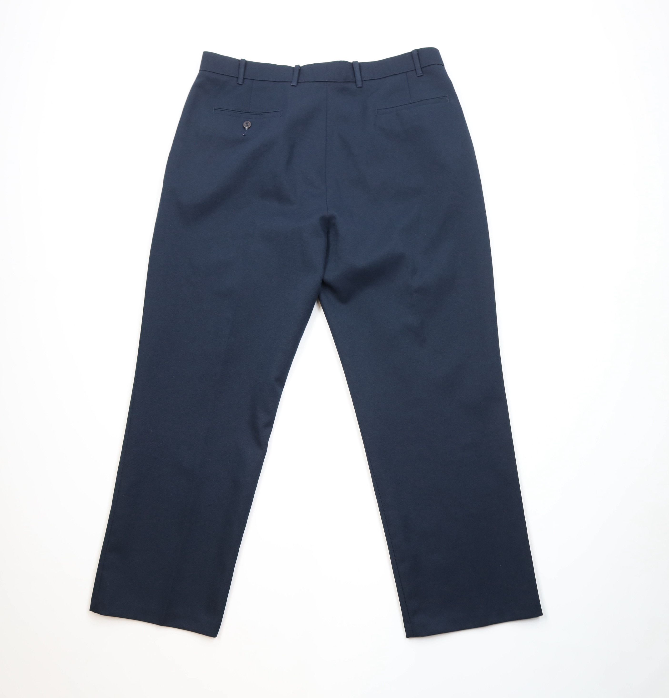 Levi's Vintage 90s Levis Wide Leg Chino Pants Navy Blue Polyester Size US 38 / EU 54 - 9 Thumbnail